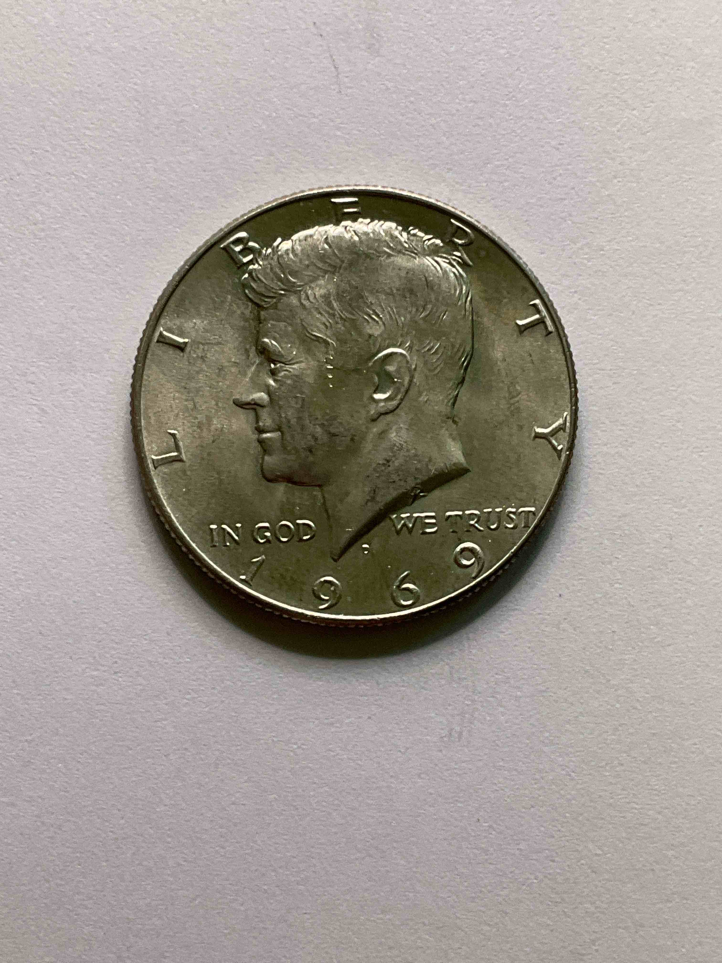 1969 Moon Landing Silver! Check Out This Gorgeous, Uncirculated 1969 Kennedy Half Dollar, Minted In 40% Fine U.S. Silver! 1969 Was The Year Of The Moon Landing, & Also THE LAST Year Kennedy Half Dollars Had Silver In Them! Check Out This Rare 1969 Silver Kennedy Half Dollar In Excellent, Uncirculated Condition! Invest In Fine U.S. Silver & A Incredible Piece Of History!