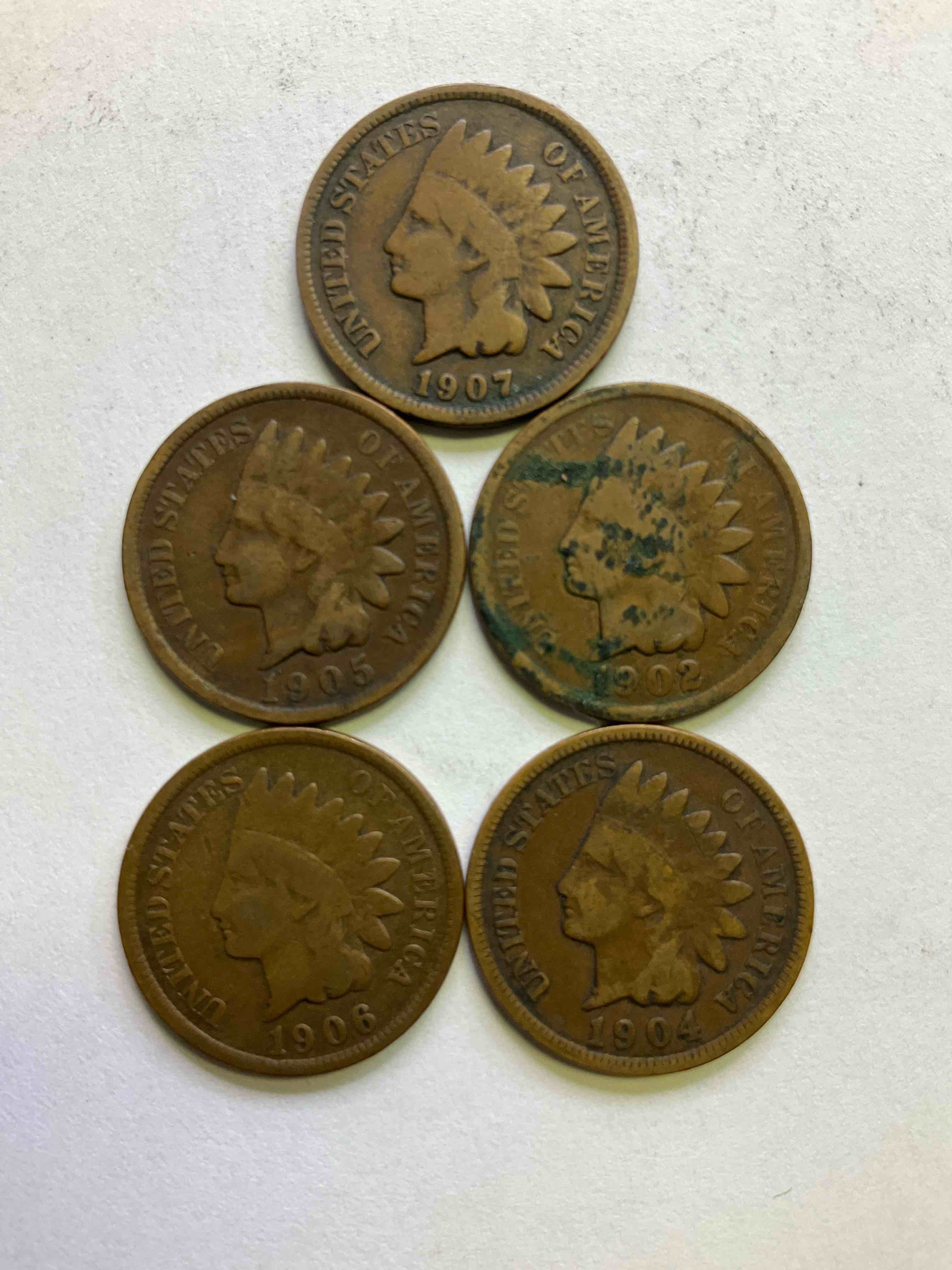 Indian Head Pennies! These Gorgeous U.S. Pennies Were Minted From 1859-1909 & Have Become Serious Collector Items! The "Indian Head" Design Is Actually A Representation Of Lady Liberty Wearing An Indian Headdress. Here Are Beautiful, Well-Kept Examples Representing Many Different Mint Years! Great For Collecting, Investing & Learning History, & Rare With Visible Dates!