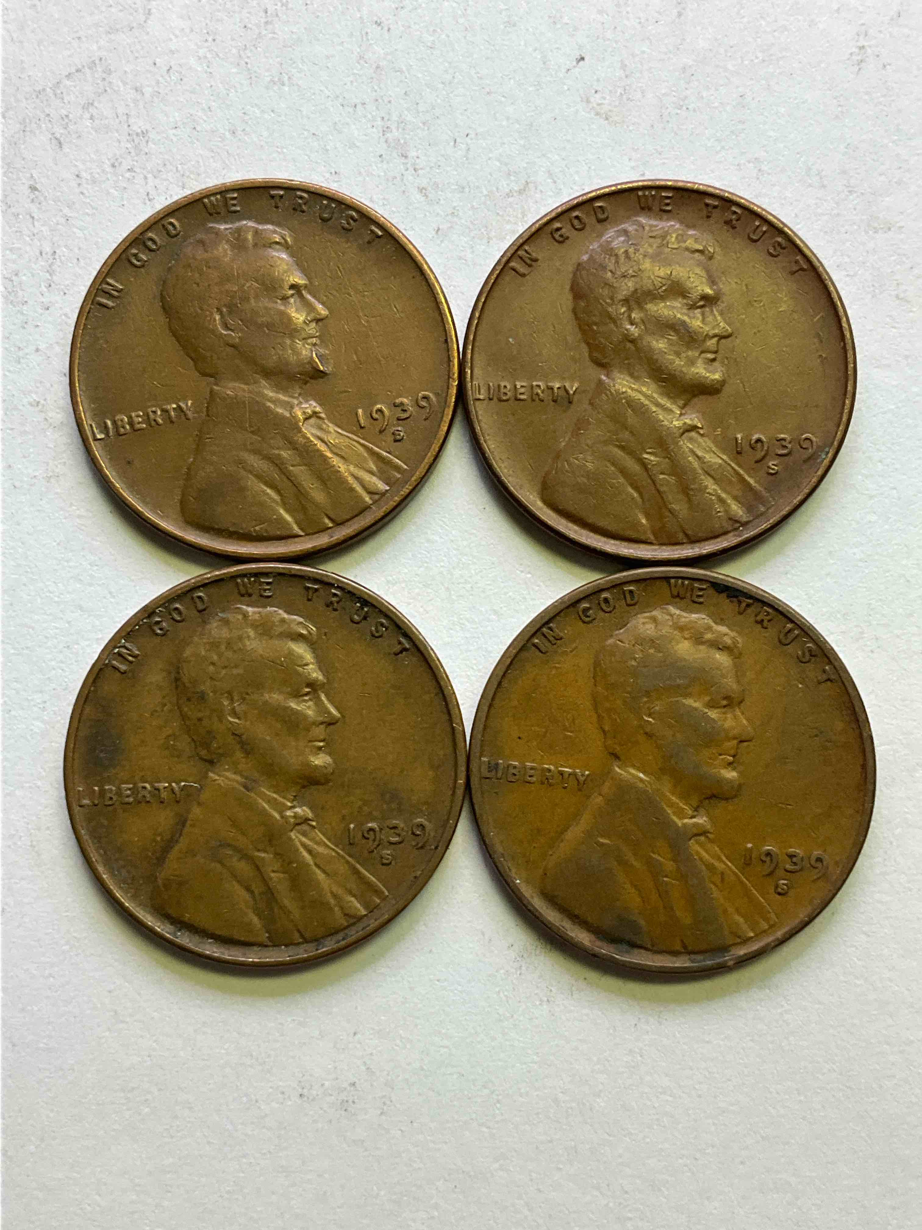 1939 World War II Pennies! 1939 Is A Year That Will Live In Infamy As It's The Year That WWII Started When Nazi Germany Invaded Poland On September 1st, 1939. Check Out These Awesome 1939 Pennies... True Pieces Of History! Hard To Collect & Great For The Coin Collector!