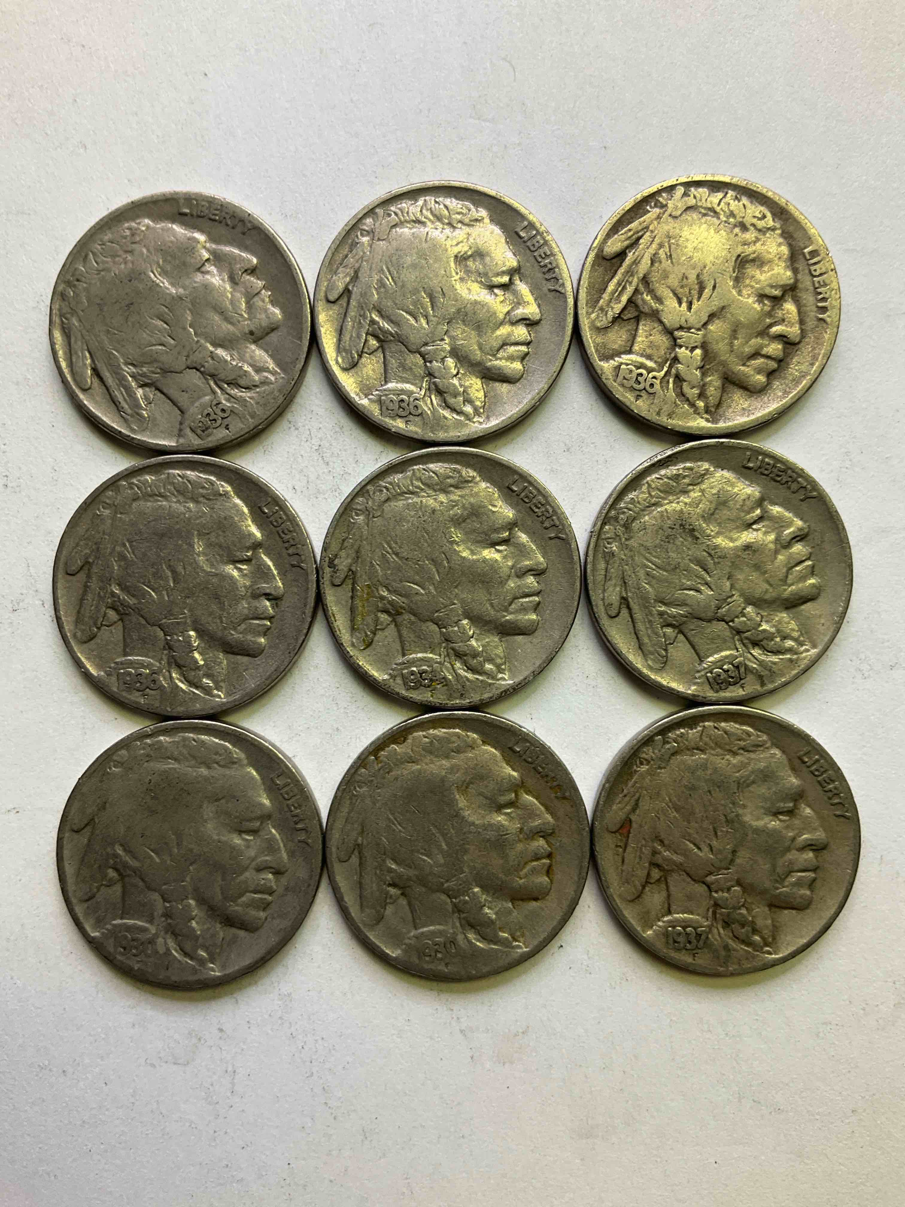 Historic Buffalo Nickels! Indian Head Buffalo Nickels Were Minted From 1913 To 1938 & Have Become A Favorite For Coin Collectors Around The World! Own Pieces Of American History With These Cool Indian Head Buffalo Nickels In Circulated Condition, Most With Visible Dates Which Is Very Rare For Buffalo Nickels!