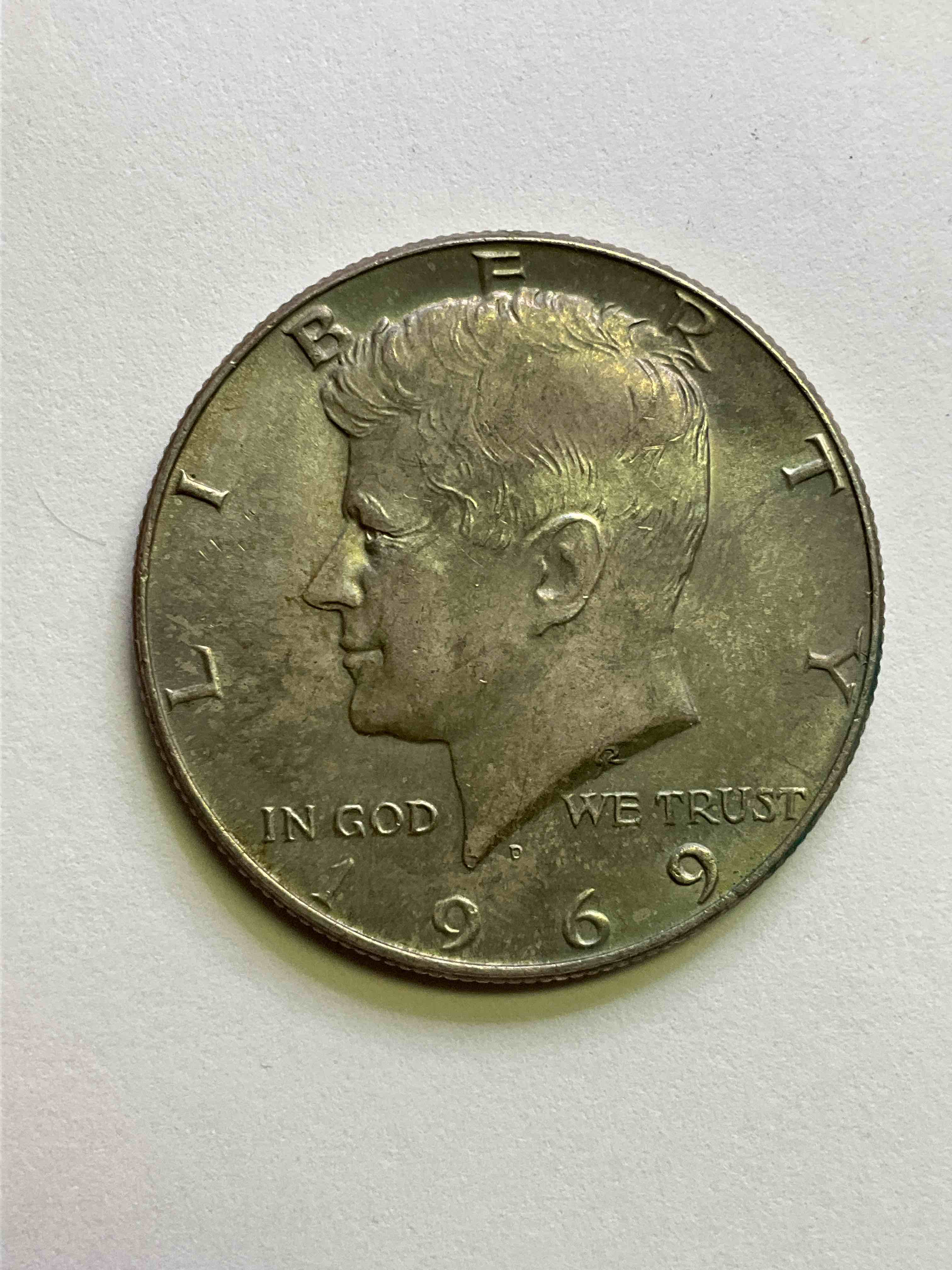 1969 Moon Landing Silver! Check Out This Gorgeous, Uncirculated 1969 Kennedy Half Dollar, Minted In 40% Fine U.S. Silver! 1969 Was The Year Of The Moon Landing, & Also THE LAST Year Kennedy Half Dollars Had Silver In Them! Check Out This Rare 1969 Silver Kennedy Half Dollar In Excellent, Uncirculated Condition! Invest In Fine U.S. Silver & A Incredible Piece Of History!
