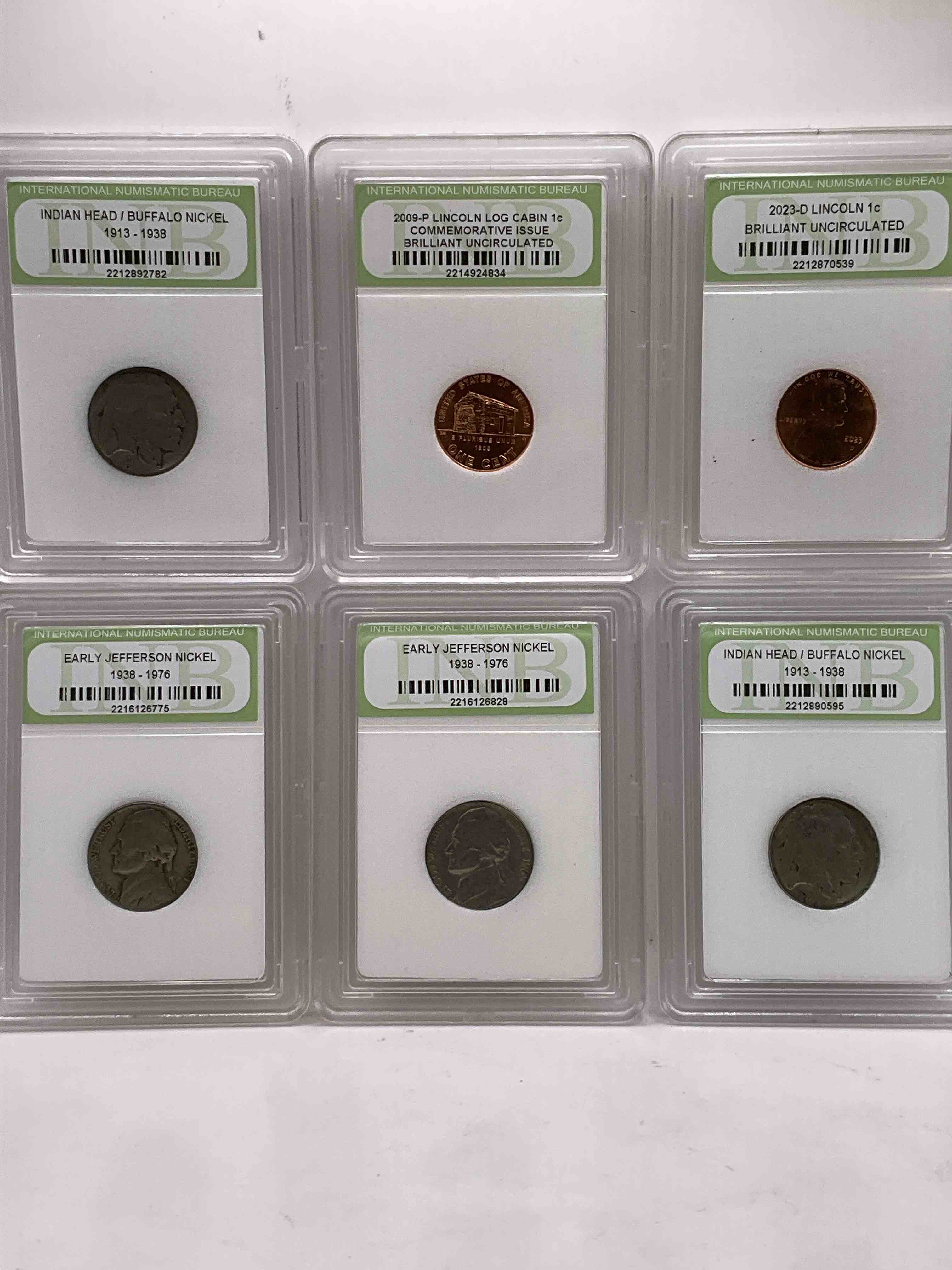Collector's Dream! Six Different Rare, Slabbed U.S. Collector Coins In Certified/Catalogued Protective Slab Cases! A Great Way to Build An Incredible Collection Of Protected, Rare U.S. Coins! Great For The Coin Fan & Collector!