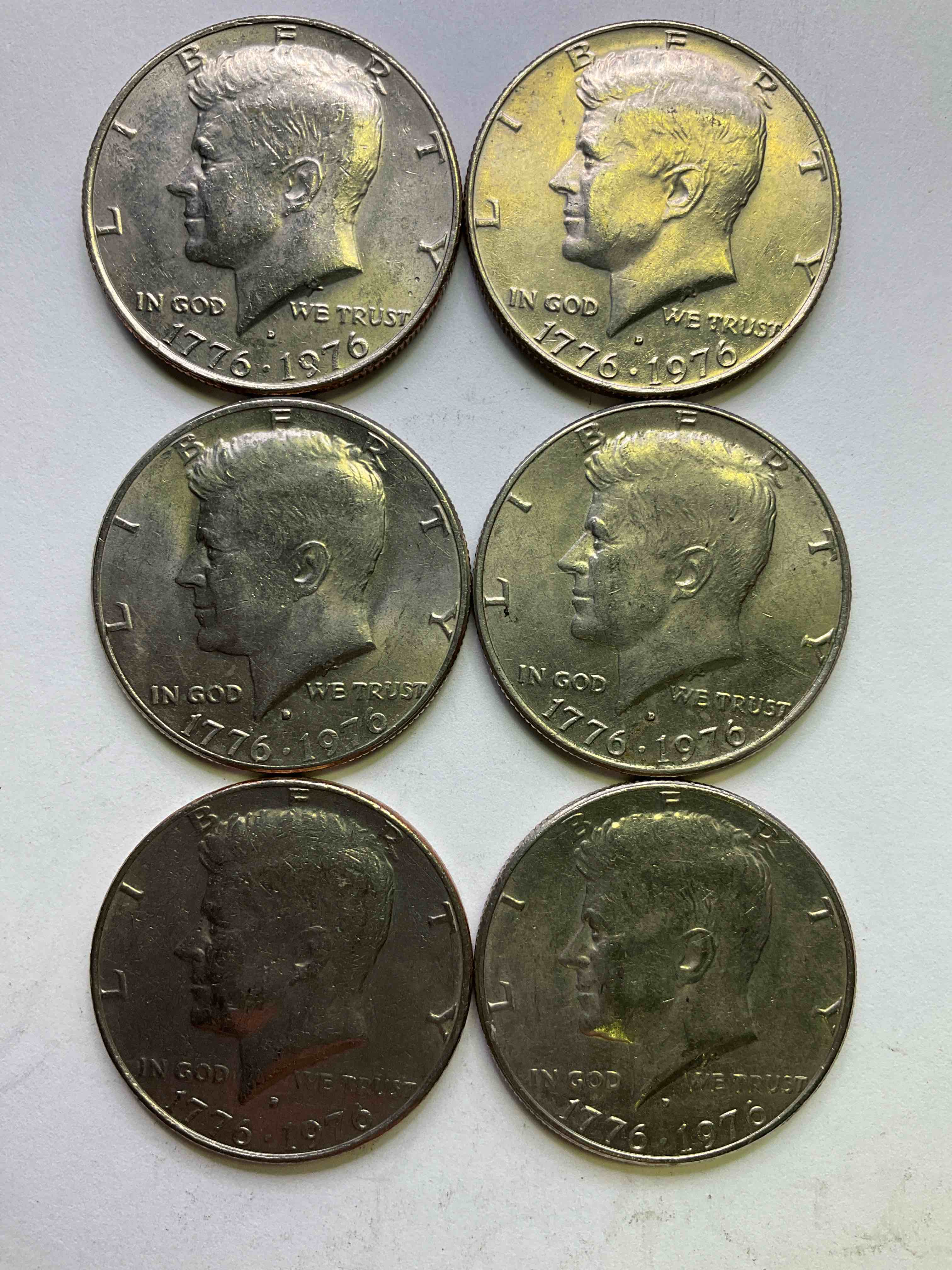 1976 Bicentennial Bliss! In 1976 The U.S. Mint Produced Coins Celebrating The 200 Year Anniversary Of America. Up For Auction Are Awesome Examples Of Kennedy Half Dollar Coins Produced For This... The Infamous Half Dollar & 200 Year Anniversary Edition! Highly Desirable For Collectors! Own Pieces Of History & Get Ready For America's 250 Year Anniversary Coming Soon!
