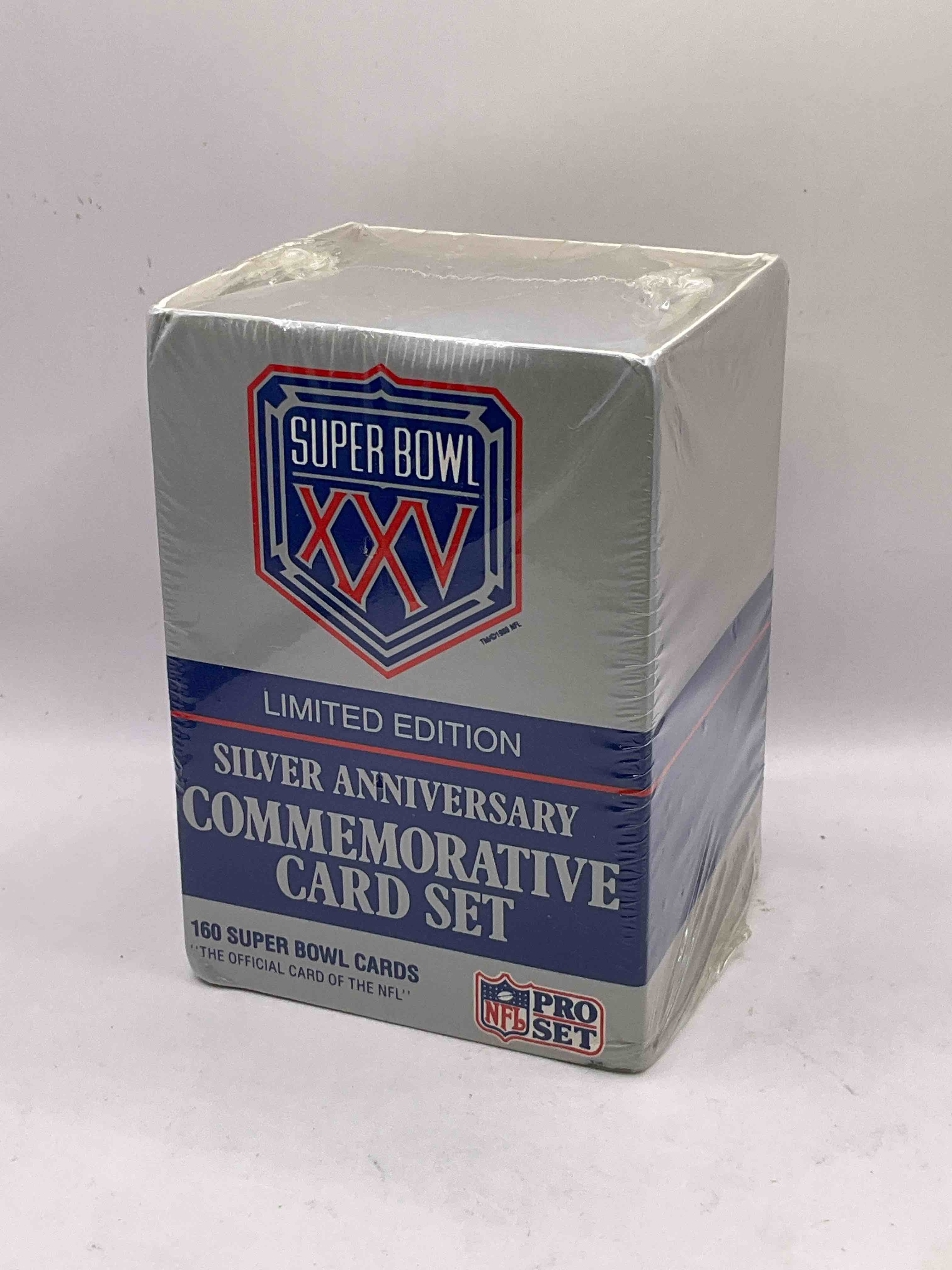 Limited Edition Super Bowl XXV PRO SET Silver Anniversary Card Set! 160 Super Bowl Cards In This Unopened Commemorative Card Set! Wow!
