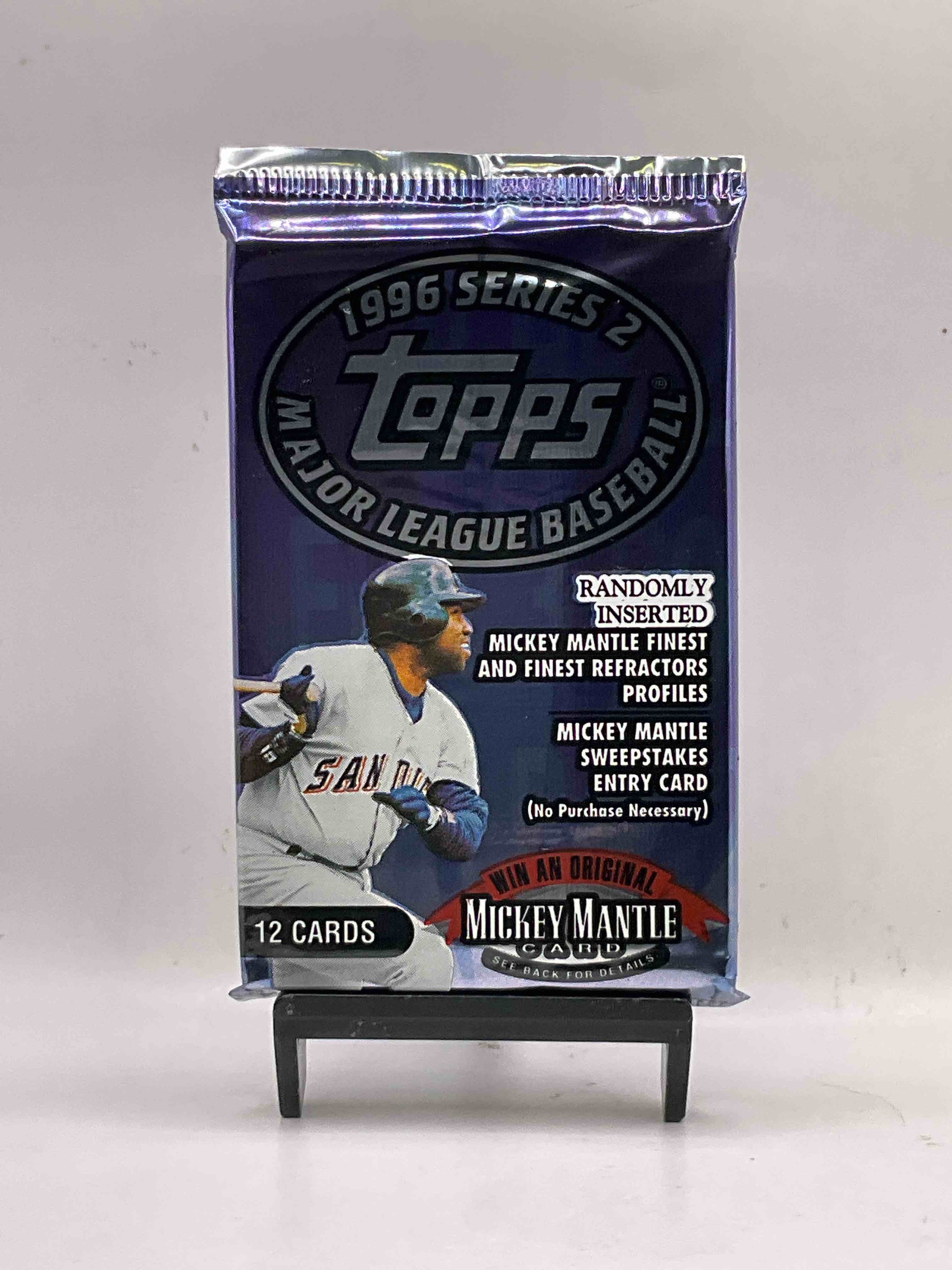 Randomly Inserted INSANE Mickey Mantle Finest Refractor Cards! No Way! 1996 Topps Series II Baseball Unopened Packs, Straight From Box! Search For Some Crazy Cards Like Chipper Jones MLB Second Year Card, Derek Jeter, Ken Griffey Jr & So Much More! 90’s Baseball Fans Rejoice! 