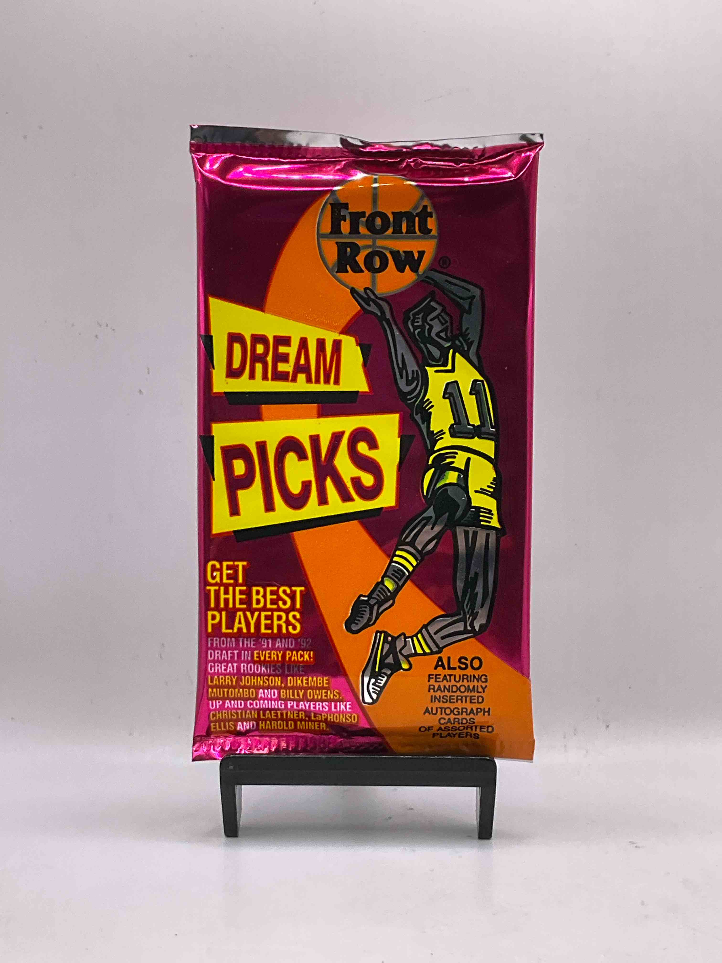 1991 Throwback Rarity! Here's Something You've Probably NEVER Seen! 1991 Front Row College Basketball / NBA Unopened Sealed Packs, Direct From Sealed Original Retail Case! Includes Randomly Inserted Rare Autograph Cards! Front Row Was The "Original" College Jersey Card Packs Back In The Day & Has Long Been Defunct. These Cards Are Becoming Serious Collector Items Due To Their Scarcity. These Things Are Serious Retro! Own Some Great Sports Card History & Something You'l Rarely See Again!