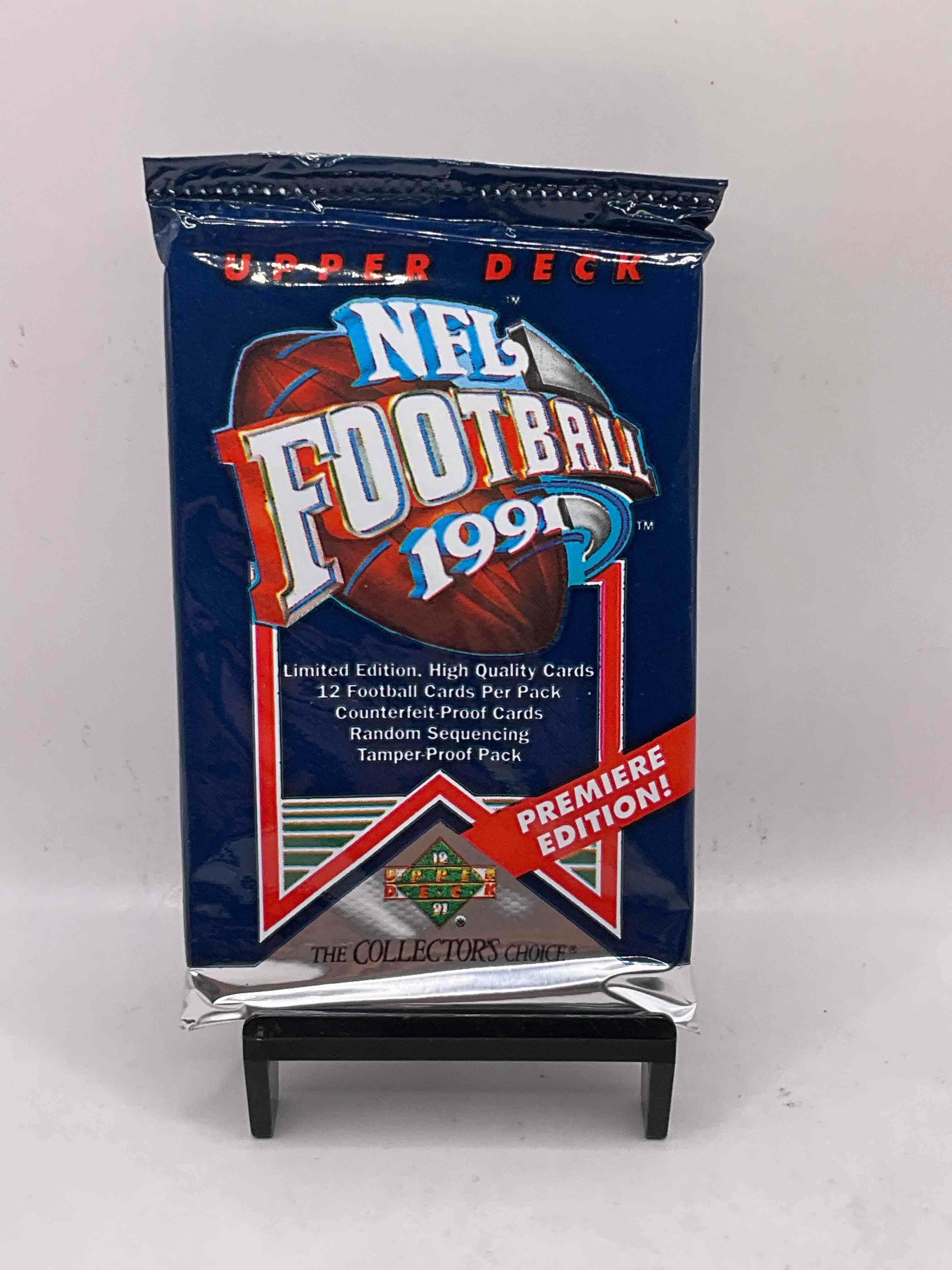 Rare & Vintage! 1991 Upper Deck Unopened NFL Football Packs! Direct From Original Box! Brett Favre Rookie Year! Search For Brett Favre Rookie & Other 80s Stars! 