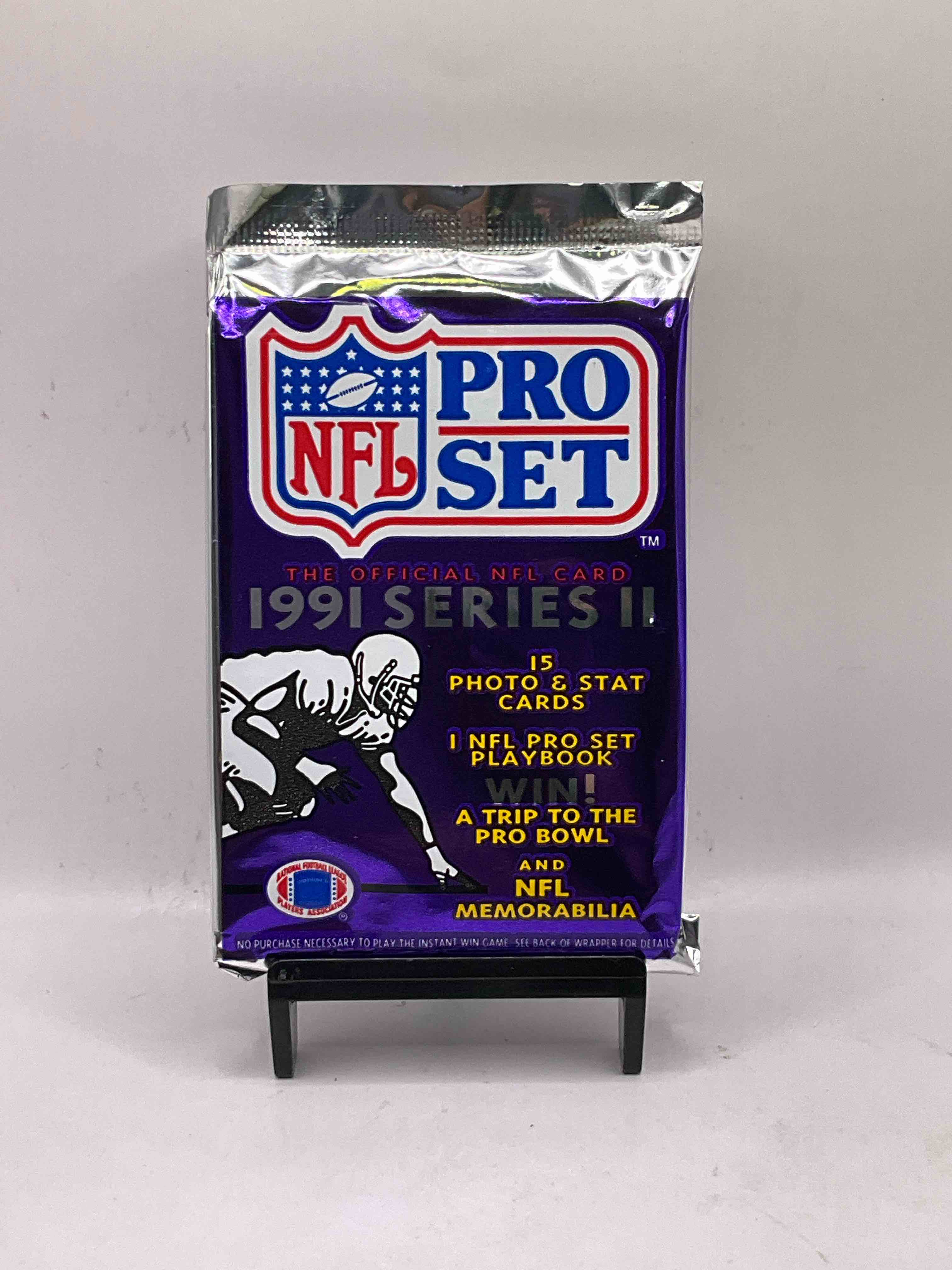 Wow! 1991 Pro Set Football Sealed Card Pack, Direct From Original Retail Case!  Highly Sought After By Collectors As This Year Is Loaded With High Profile Cards! Search For Cards From Barry Sanders, Deion Sanders, Troy Aikman, Michael Irvin & Much More!  Getting Hard To Find!