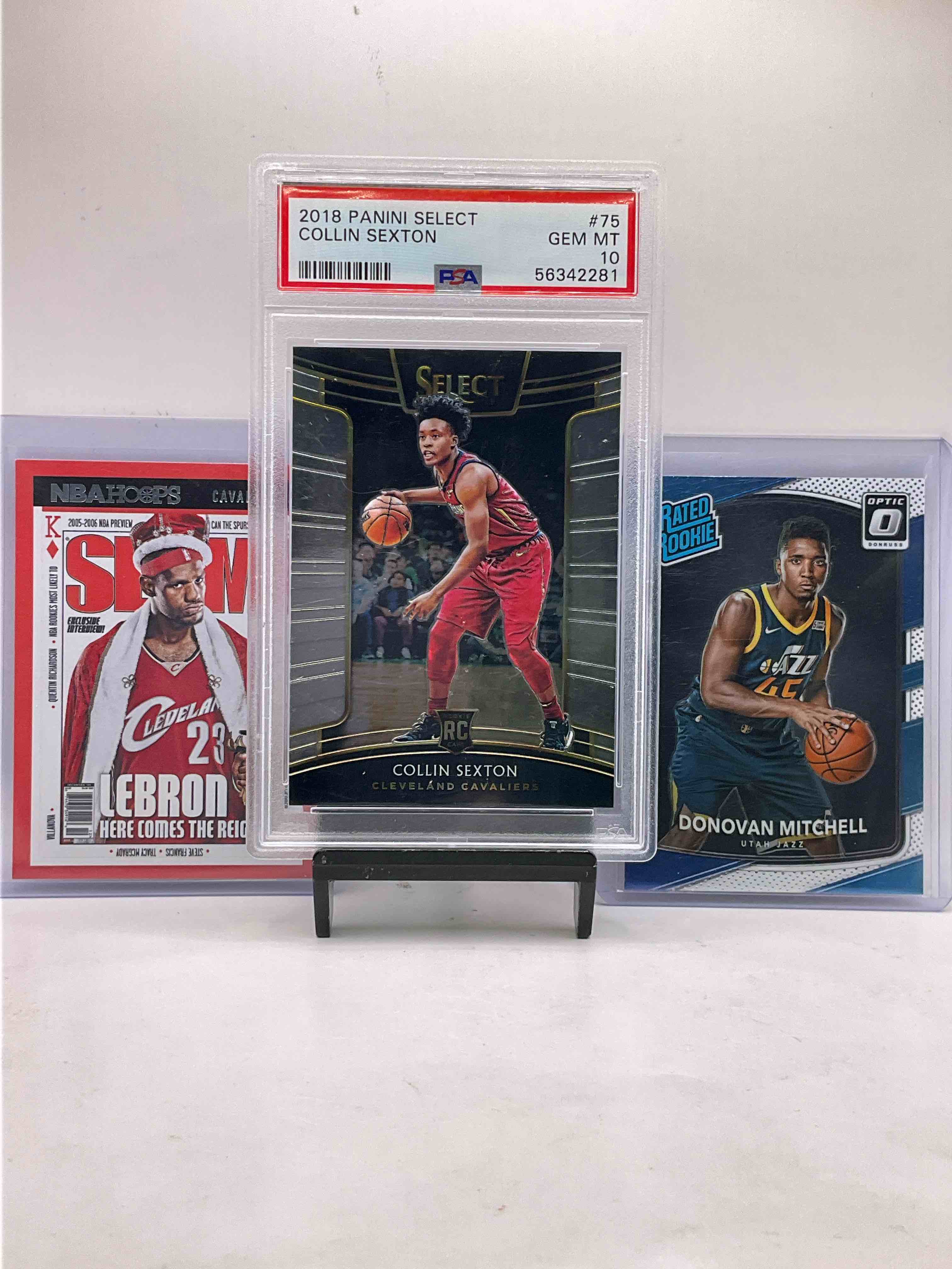 Cleveland Cavaliers Craziness! LeBron Mayhem! LeBron James Upper Deck Rookie Combo, Gem Mint 10 Collin Sexton ROOKIE Select, Donovan Mitchel Optic Rookie, LeBron “Here Comes The Reign” Card, Evan Mobley Prizm Rookie & So Many More! Vintage & New Cavs! 30 Card Craziness!
