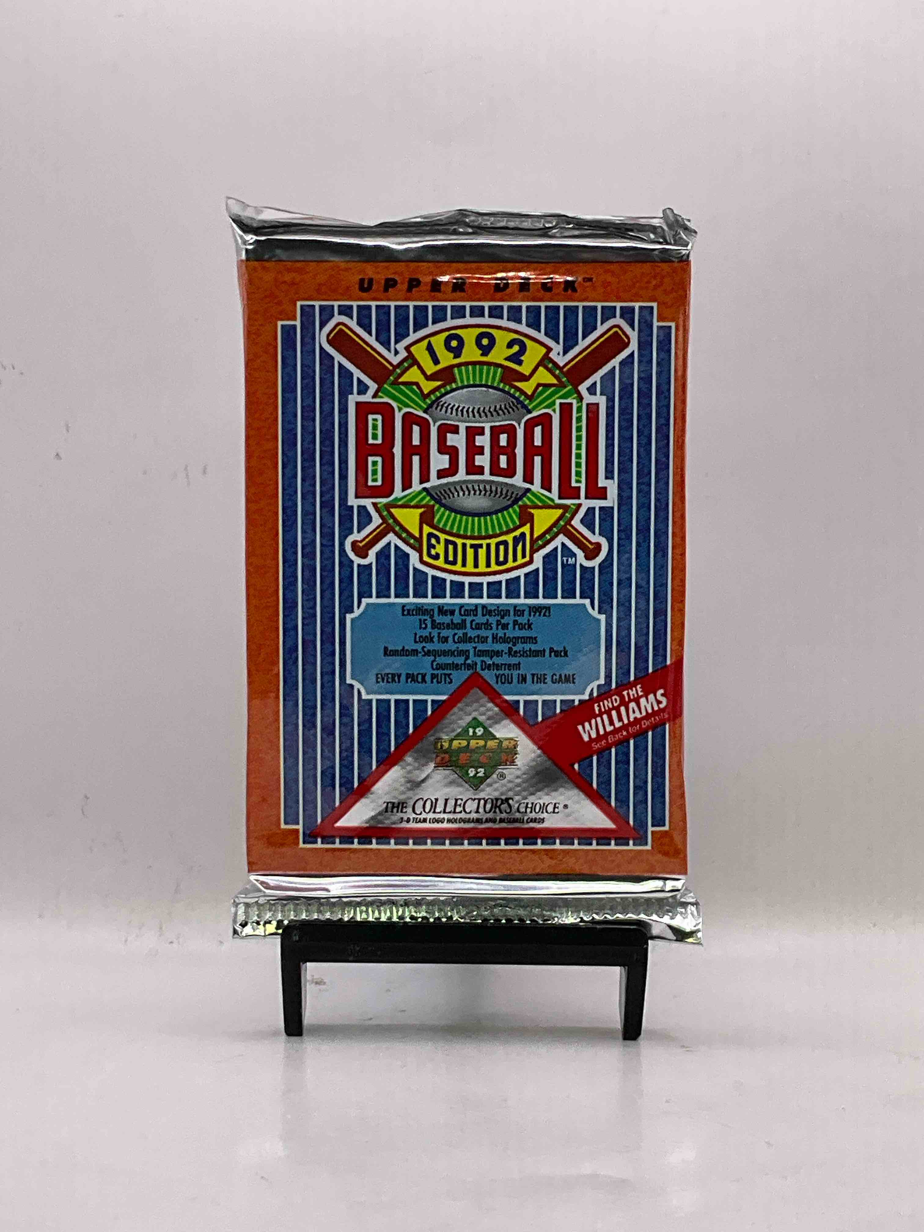 1992 Upper Deck Baseball Sealed Sports & Collectible Card Pack, Direct From Original Sealed Retail Case! Search For Ultra Rare & Valuable Ted Williams & Johnny Bench Signed Insert Cards As Well As Deion Sanders, Ken Griffey Jr., Nolan Ryan & So Much More!