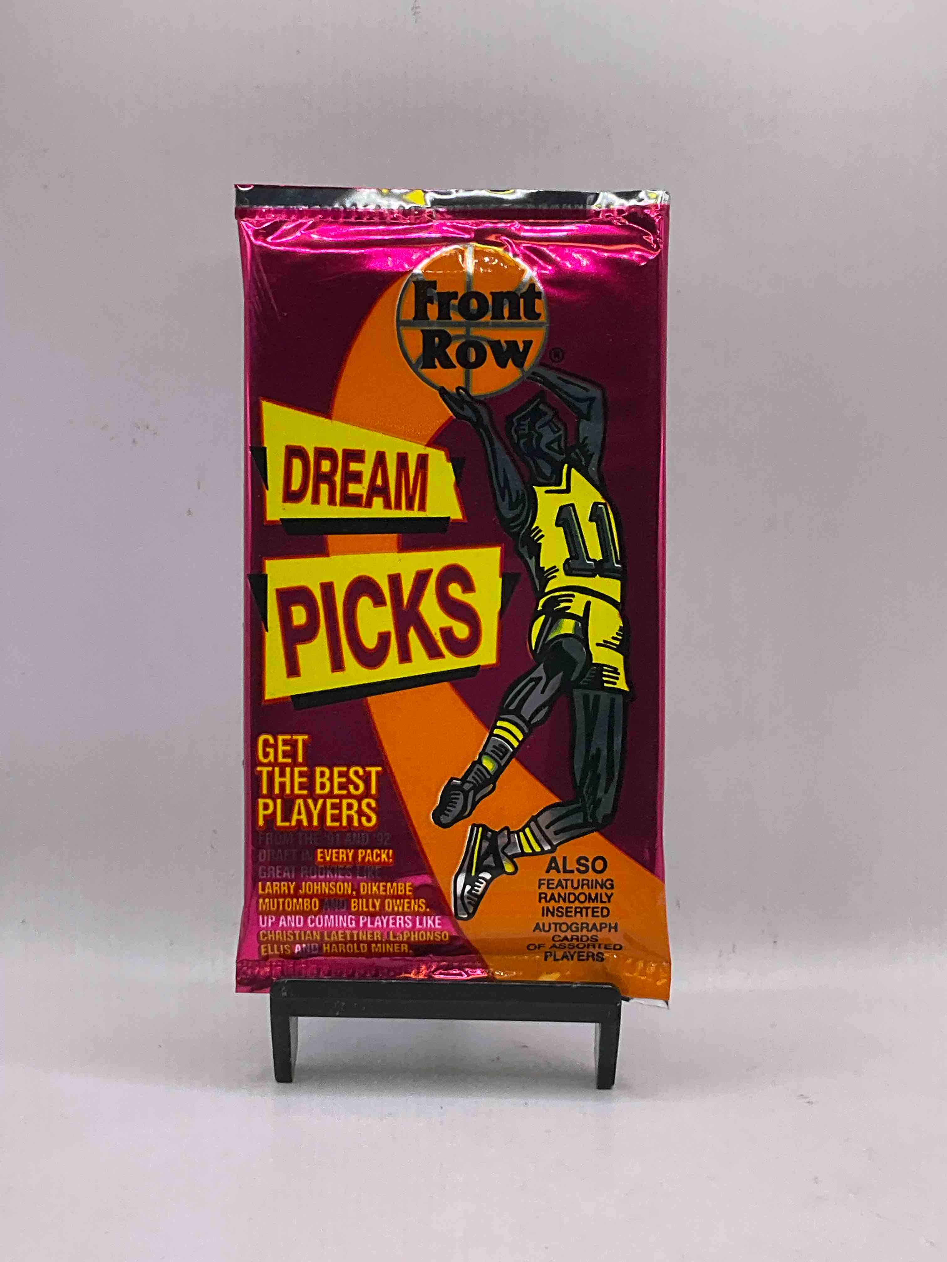 1991 Throwback Rarity! Here's Something You've Probably NEVER Seen! 1991 Front Row College Basketball / NBA Unopened Sealed Packs, Direct From Sealed Original Retail Case! Includes Randomly Inserted Rare Autograph Cards! Front Row Was The "Original" College Jersey Card Packs Back In The Day & Has Long Been Defunct. These Cards Are Becoming Serious Collector Items Due To Their Scarcity. These Things Are Serious Retro! Own Some Great Sports Card History & Something You'l Rarely See Again!