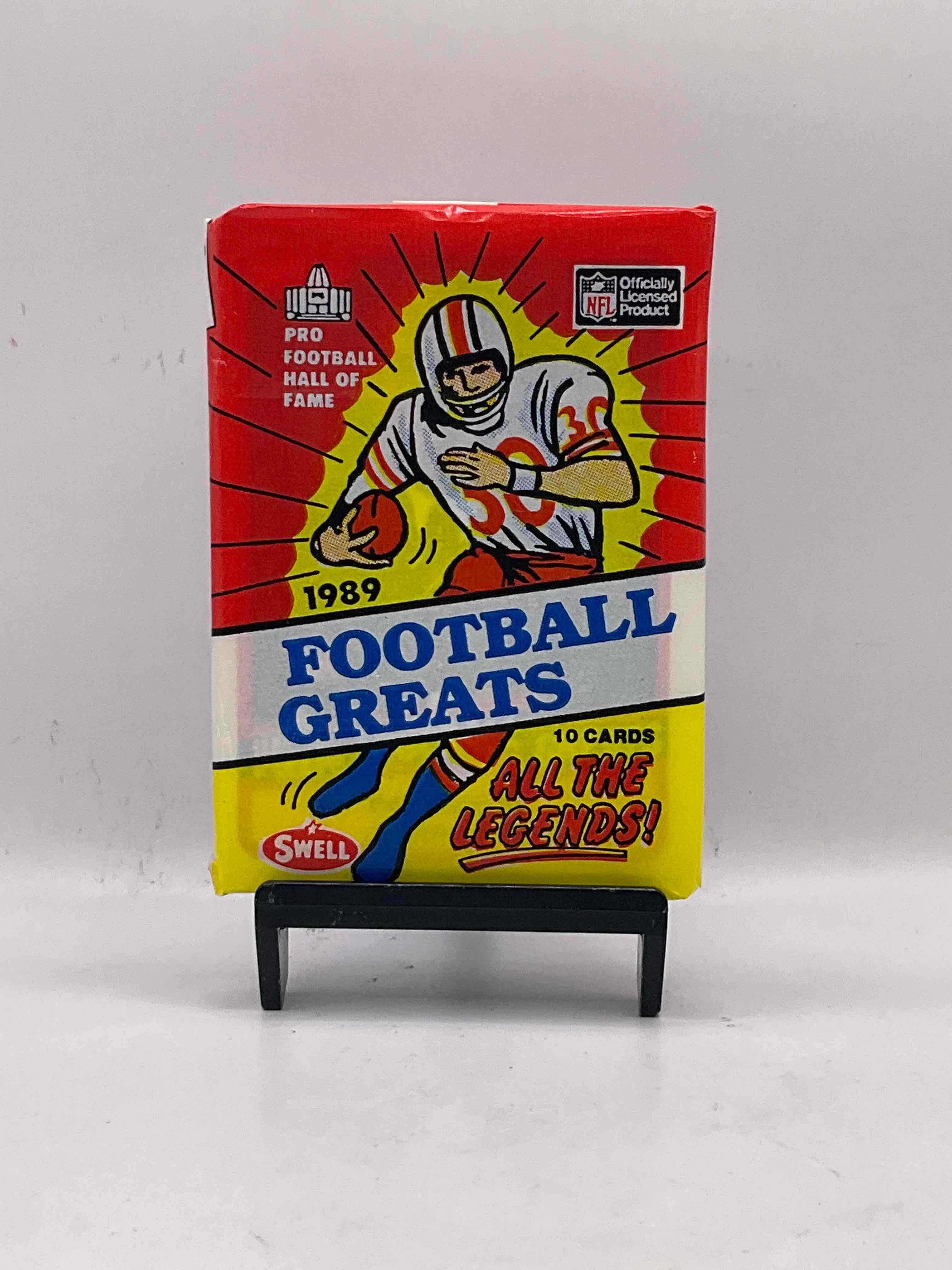 Blast From The Past! 1989 Football Greats! Pro Football Hall Of Fame Cards! Legends From Way Back When! Look For Terry Bradshaw, Gale Sayers, Dick Butkus, Joe Namath & So Many More Iconic & Insane Legends! 