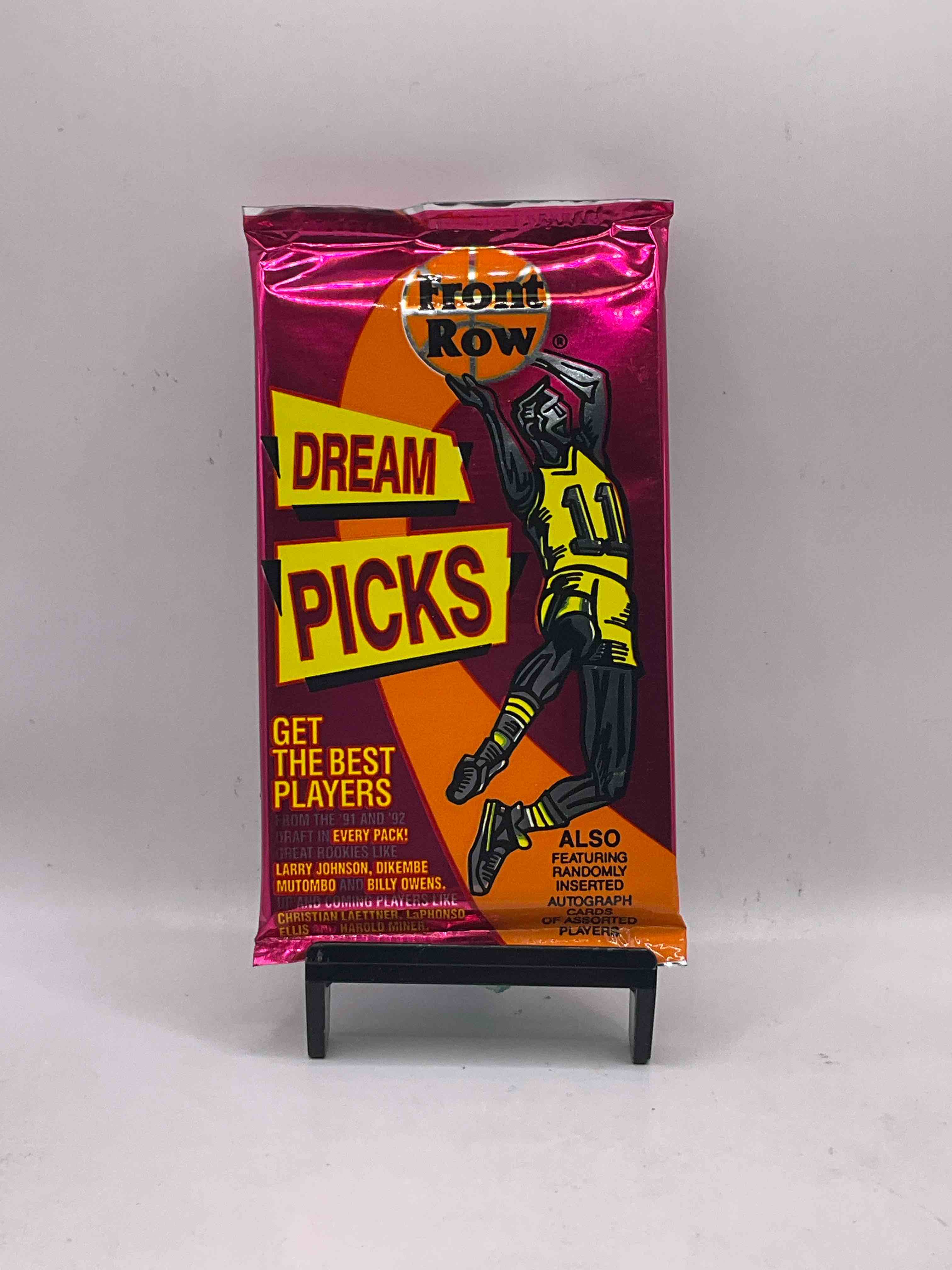 1991 Throwback Rarity! Here's Something You've Probably NEVER Seen! 1991 Front Row College Basketball / NBA Unopened Sealed Packs, Direct From Sealed Original Retail Case! Includes Randomly Inserted Rare Autograph Cards! Front Row Was The "Original" College Jersey Card Packs Back In The Day & Has Long Been Defunct. These Cards Are Becoming Serious Collector Items Due To Their Scarcity. These Things Are Serious Retro! Own Some Great Sports Card History & Something You'l Rarely See Again!