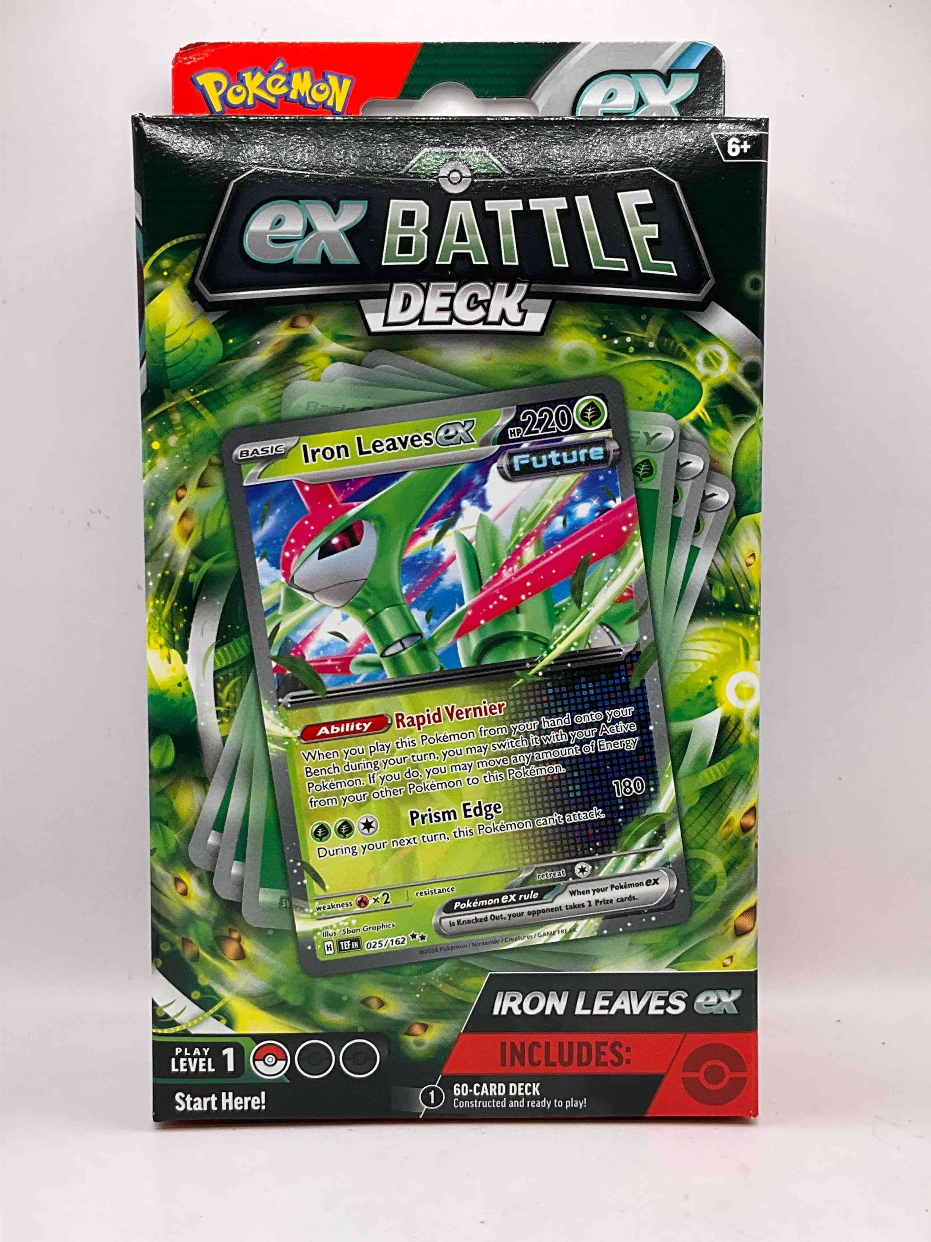 Pokémon EX Battle Deck Sealed & Unopened! Iron Leaves EX! Everything One Person Needs To Play Pokémon With! Pick Up This 60 Card Unopened Pokémon Deck & Get Ready To Play The World Craze!