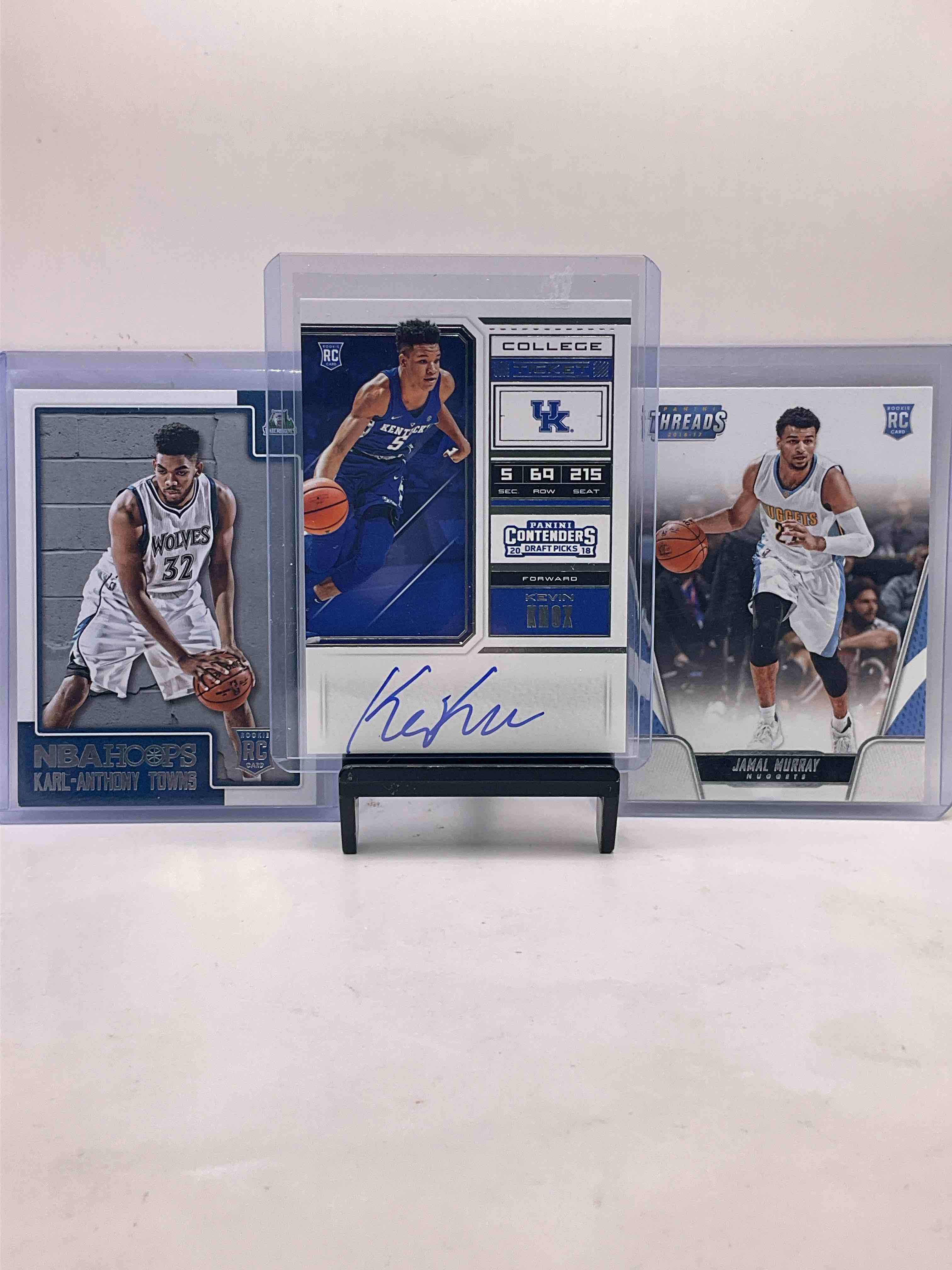 Kentucky Legends & Heroes! Jamal Murray, Karl Anthony Towns, Kevin Knox, Tyrese Maxey & More Rookies! Rookie Ticket Kevin Knox Card With Beautiful Signature, Jamal Murray Rookie, KAT Rookie, Tyrese Maxey Optic Rookie, Rex Chapman, Tyler Herro & More! Kentucky Players & Kentucky Legends! Wow!