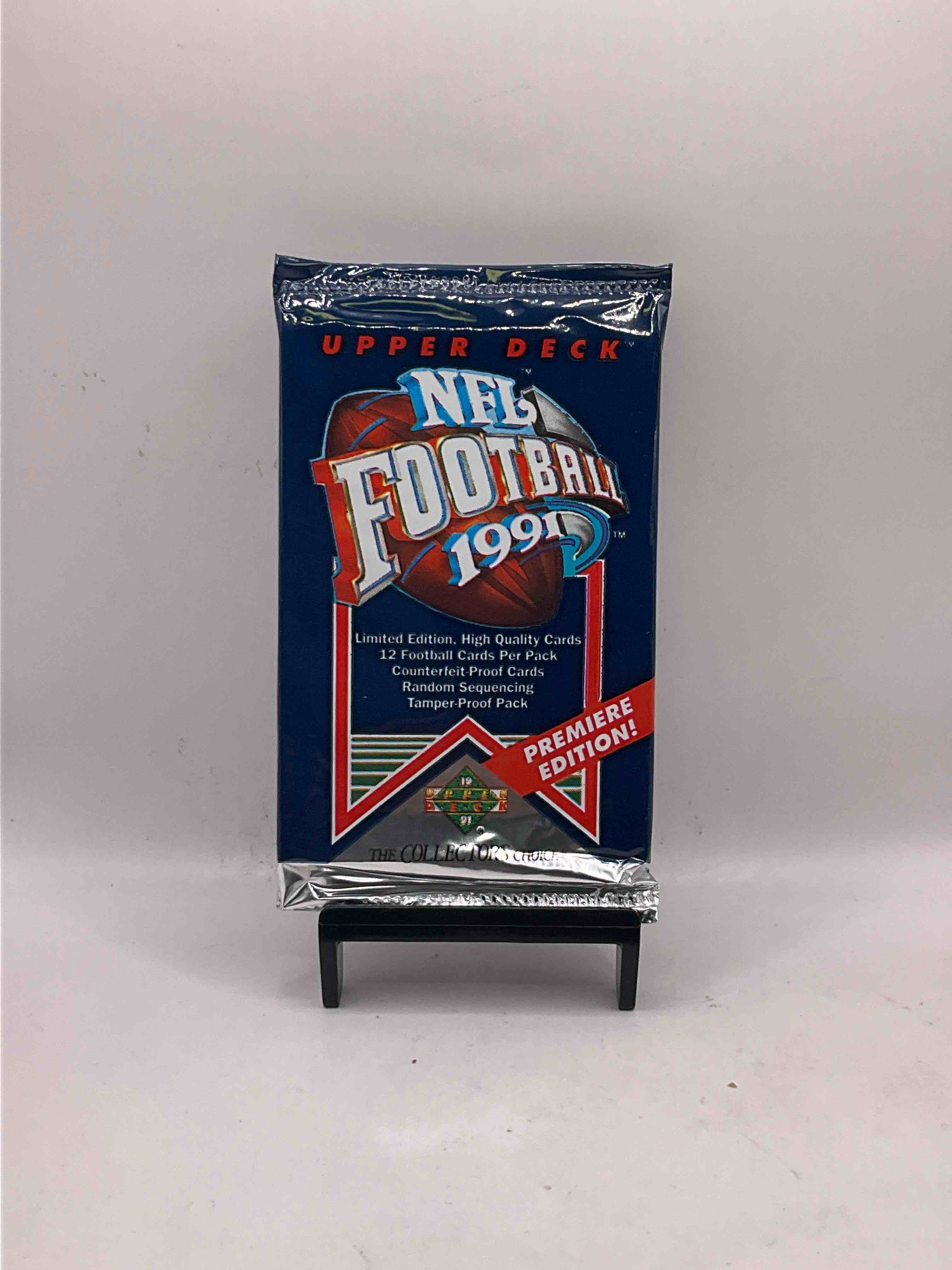 Rare & Vintage! 1991 Upper Deck Unopened NFL Football Packs! Direct From Original Box! Brett Favre Rookie Year! Search For Brett Favre Rookie & Other 80s Stars! 