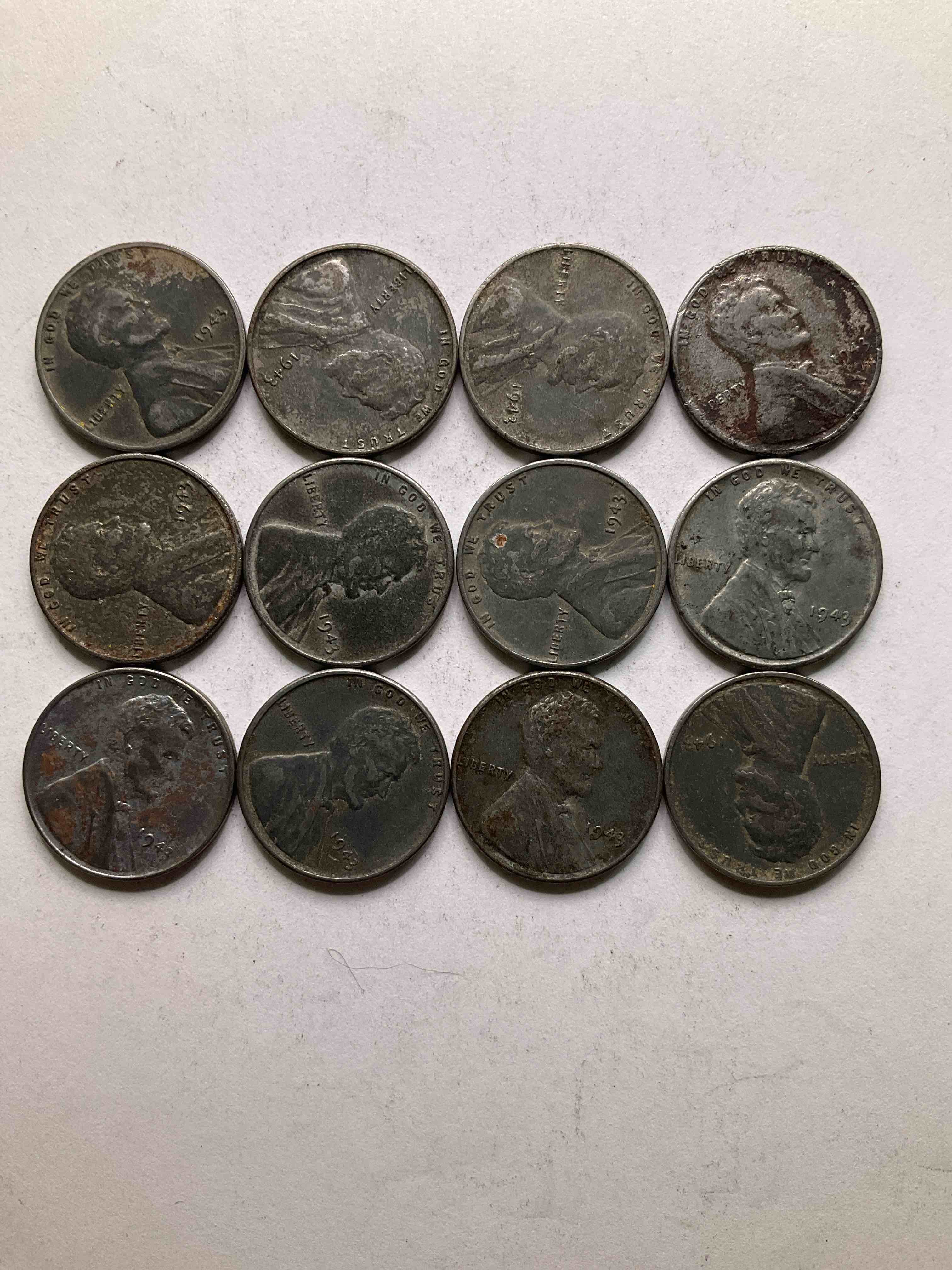 1943 World War Il History! Did You Know That In 1943 Copper Was So Valuable For Making Ammunition That The U.S. Treasury Made Pennies Out Of Steel?! 1943 STEEL Pennies Have Become Valuable, Rare Collector Items! Up For Auction Are Rare WWII Steel Pennies Appearing Circulated. Own Pieces Of World War II History That Are An Awesome Investment!