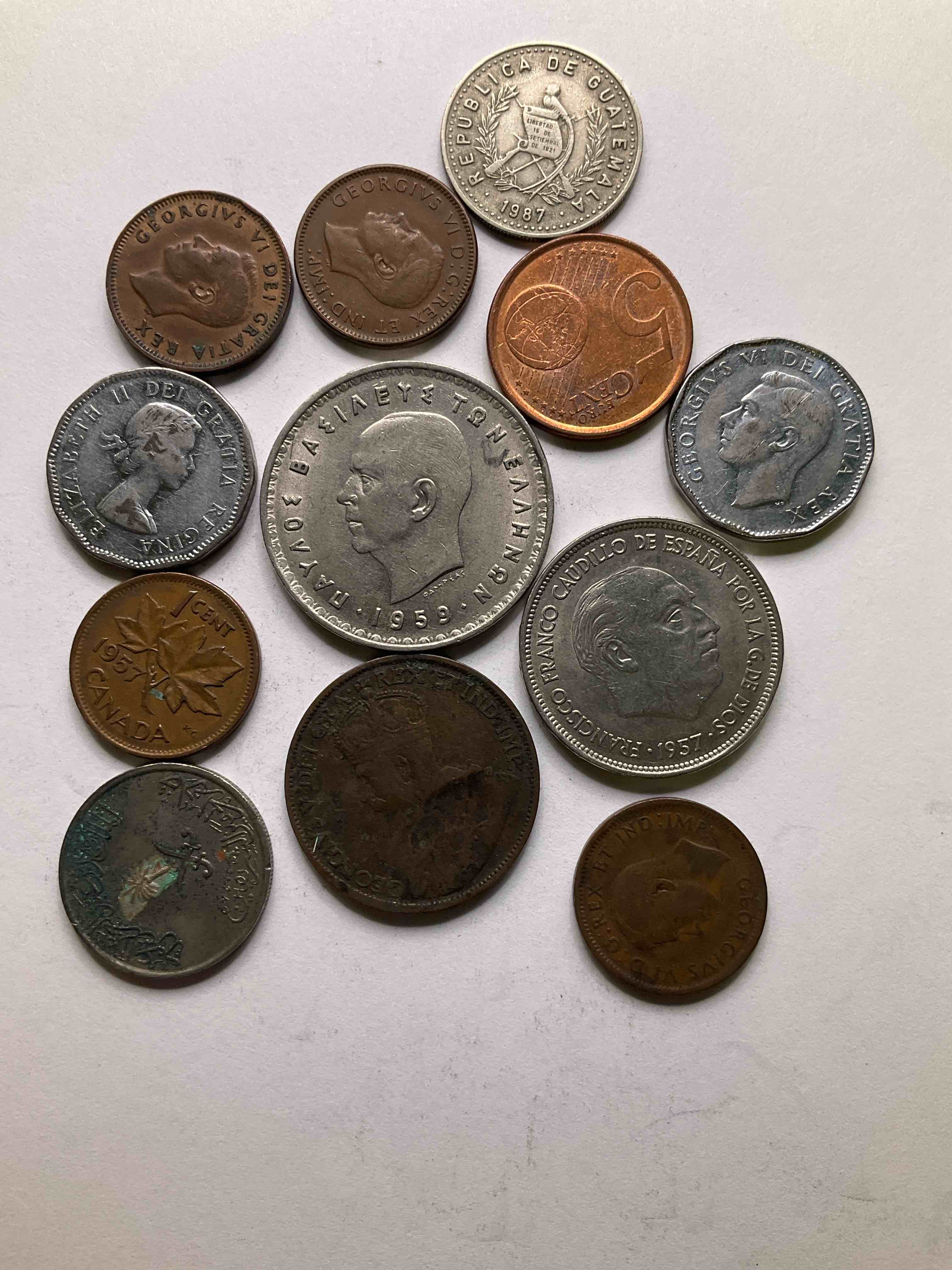 World Coins, Antique & Vintage! Each Lot Is Unique! Many Different Years, Countries, Sizes & Exotic Places. This Cool Collection Of Antique Coins From Around The World Is Loads Of Fun! Have Fun Identifying Each Coin & Country As A Great Educational Tool! A Great Investment Too!