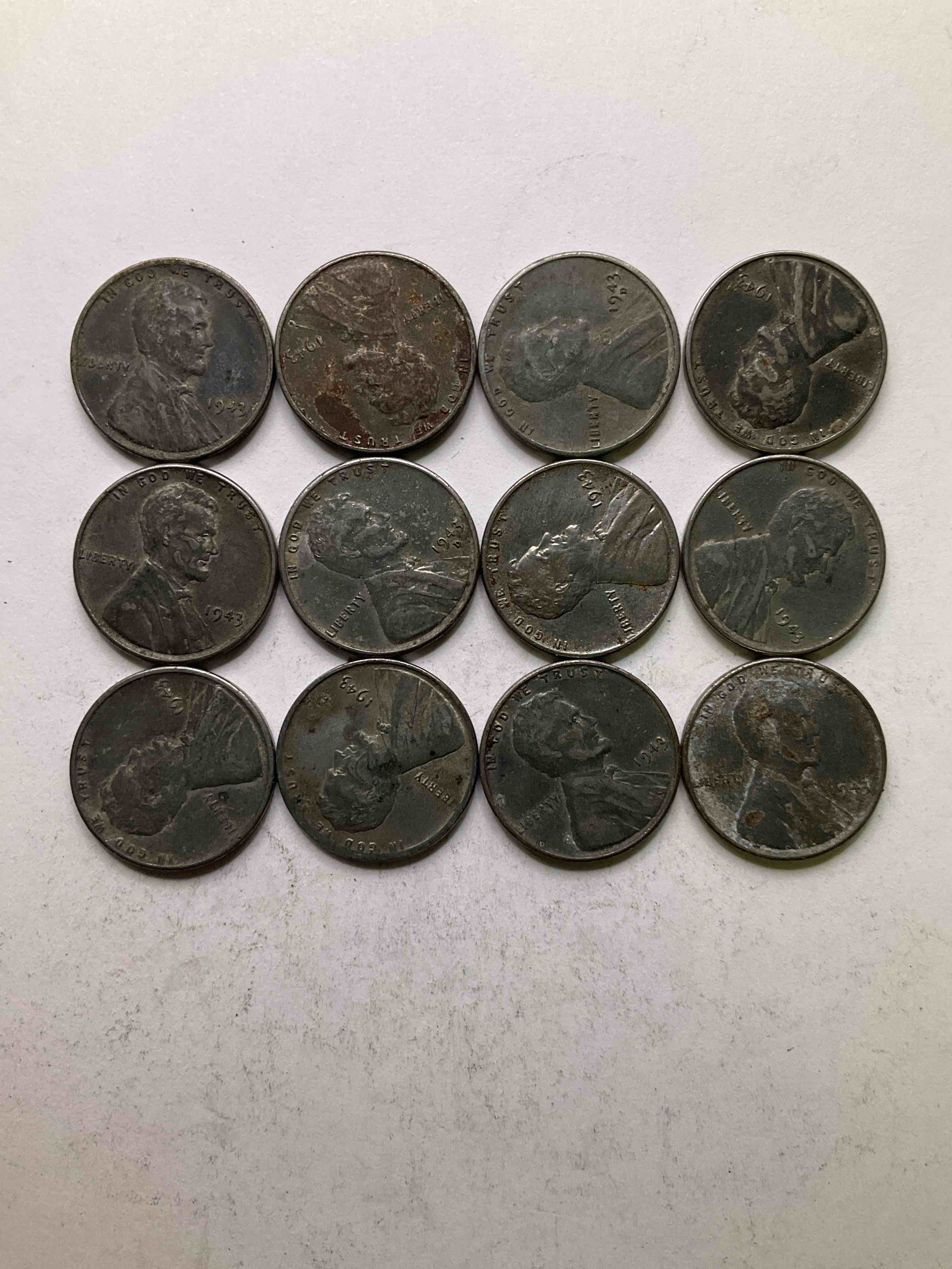 1943 World War Il History! Did You Know That In 1943 Copper Was So Valuable For Making Ammunition That The U.S. Treasury Made Pennies Out Of Steel?! 1943 STEEL Pennies Have Become Valuable, Rare Collector Items! Up For Auction Are Rare WWII Steel Pennies Appearing Circulated. Own Pieces Of World War II History That Are An Awesome Investment!