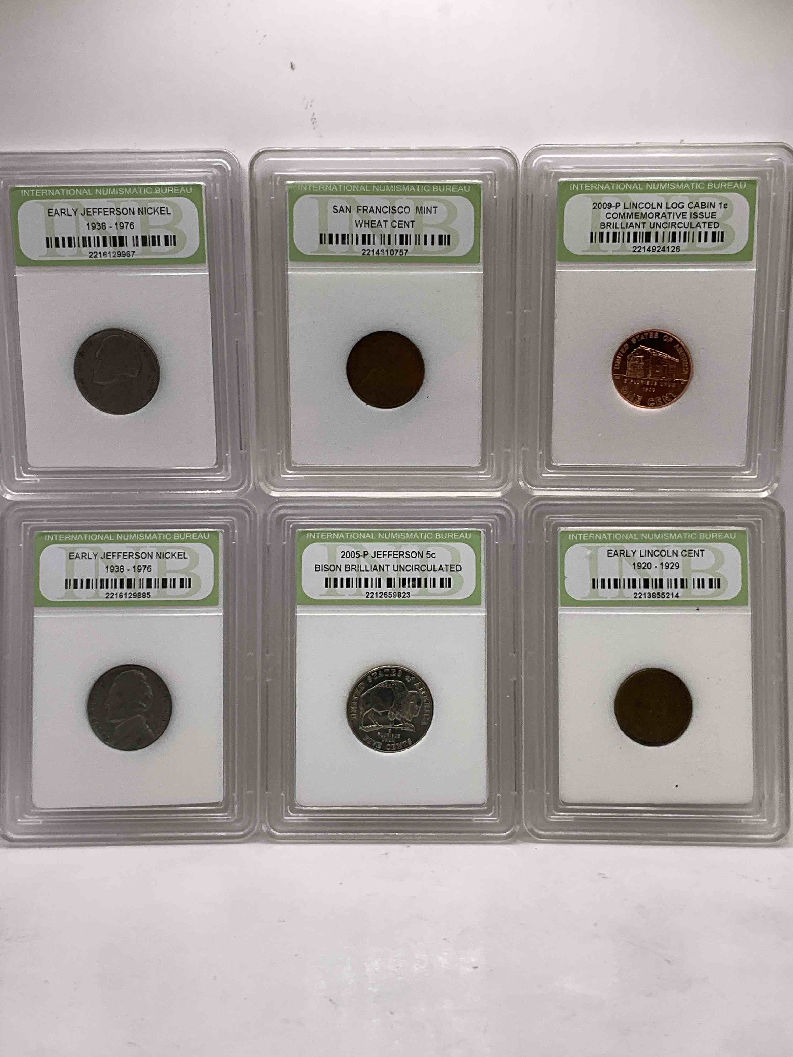 Collector's Dream! Six Different Rare, Slabbed U.S. Collector Coins In Certified/Catalogued Protective Slab Cases! A Great Way to Build An Incredible Collection Of Protected, Rare U.S. Coins! Great For The Coin Fan & Collector!