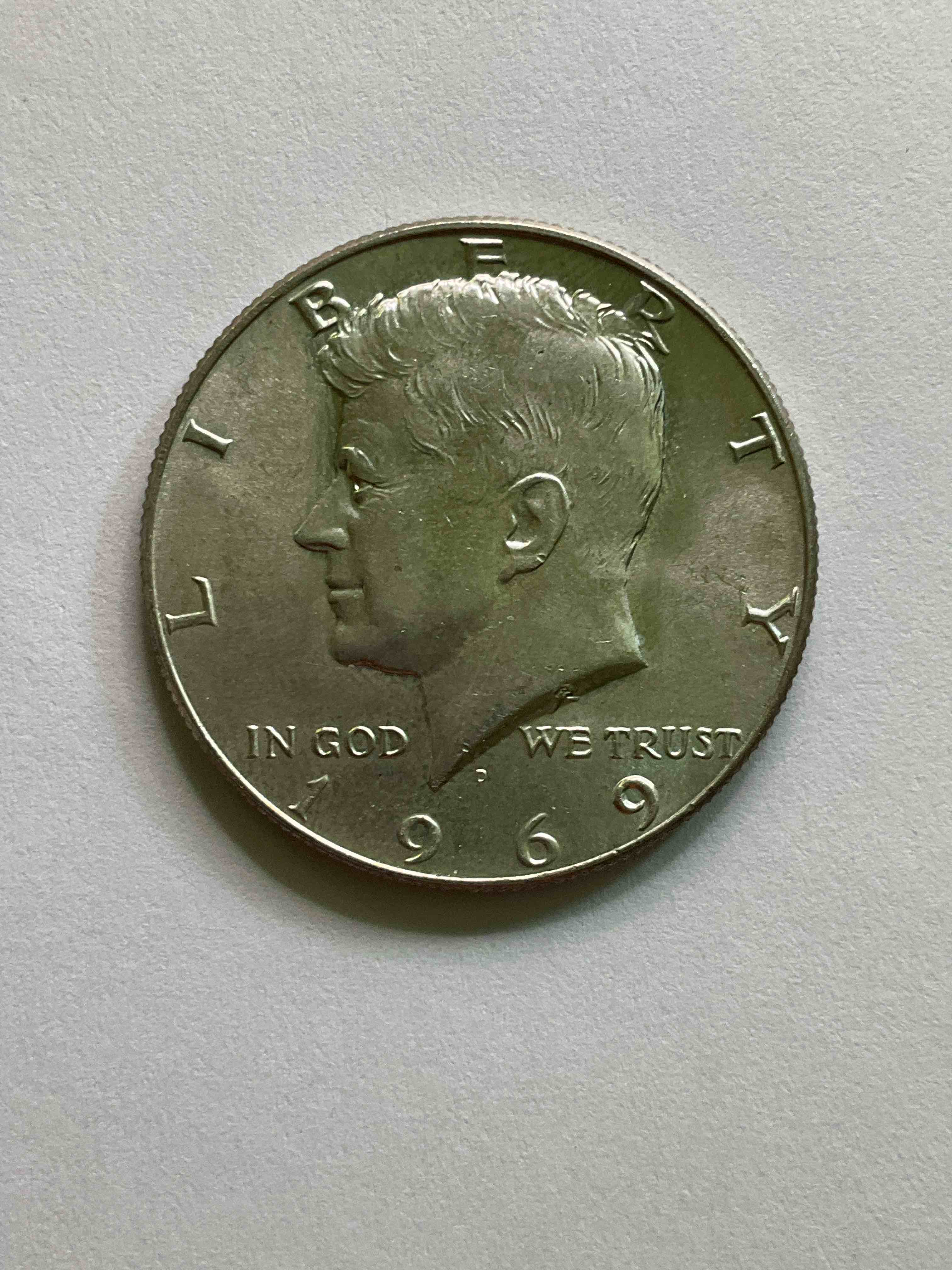 1969 Moon Landing Silver! Check Out This Gorgeous, Uncirculated 1969 Kennedy Half Dollar, Minted In 40% Fine U.S. Silver! 1969 Was The Year Of The Moon Landing, & Also THE LAST Year Kennedy Half Dollars Had Silver In Them! Check Out This Rare 1969 Silver Kennedy Half Dollar In Excellent, Uncirculated Condition! Invest In Fine U.S. Silver & A Incredible Piece Of History!