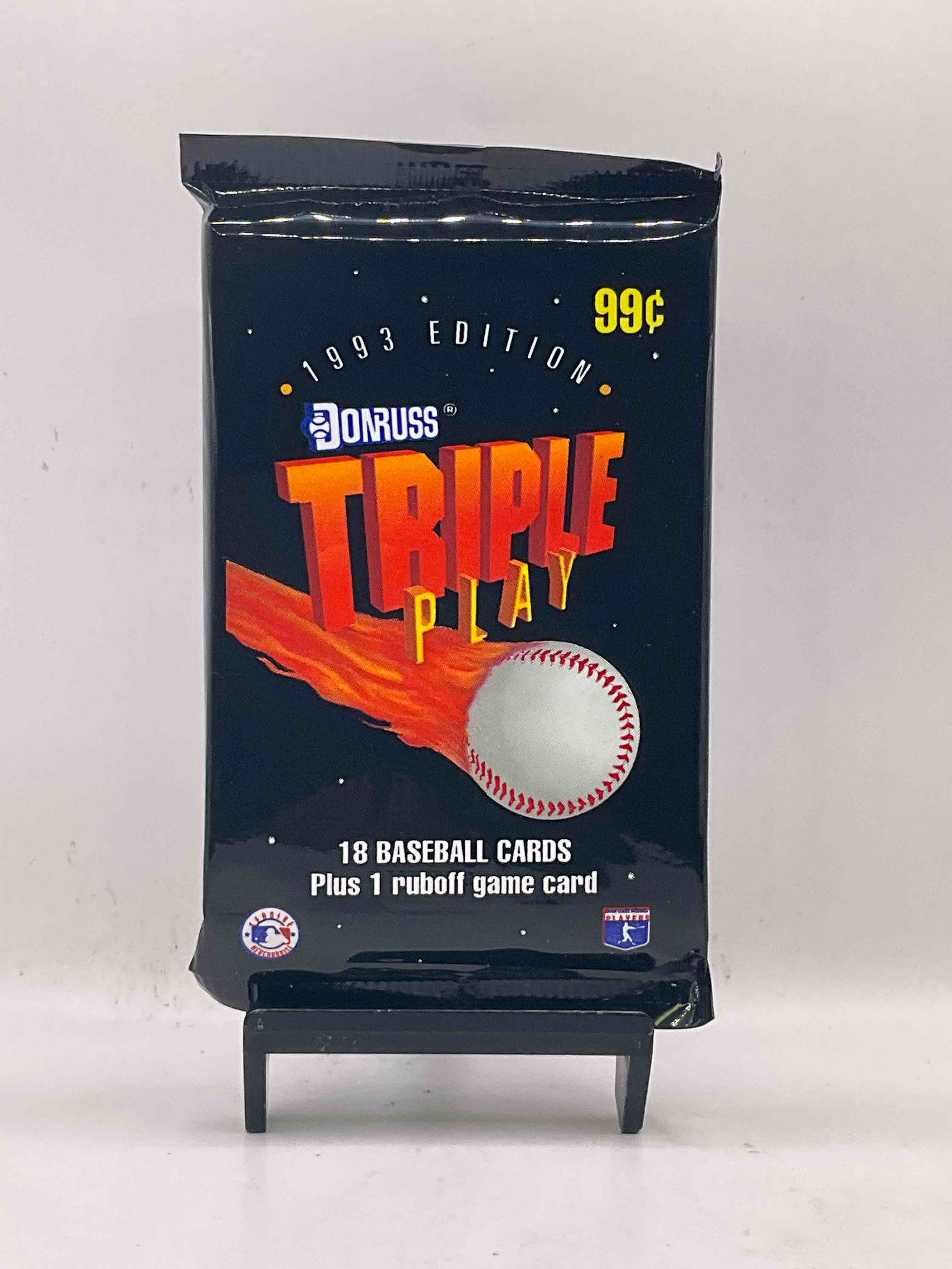 1993 Donruss Triple Play MLB Baseball 18 Card Packs! Look For 1 Ruboff Game Cards Along With Griffey Jr, McGwire, Ryan & More! Rare Packs!