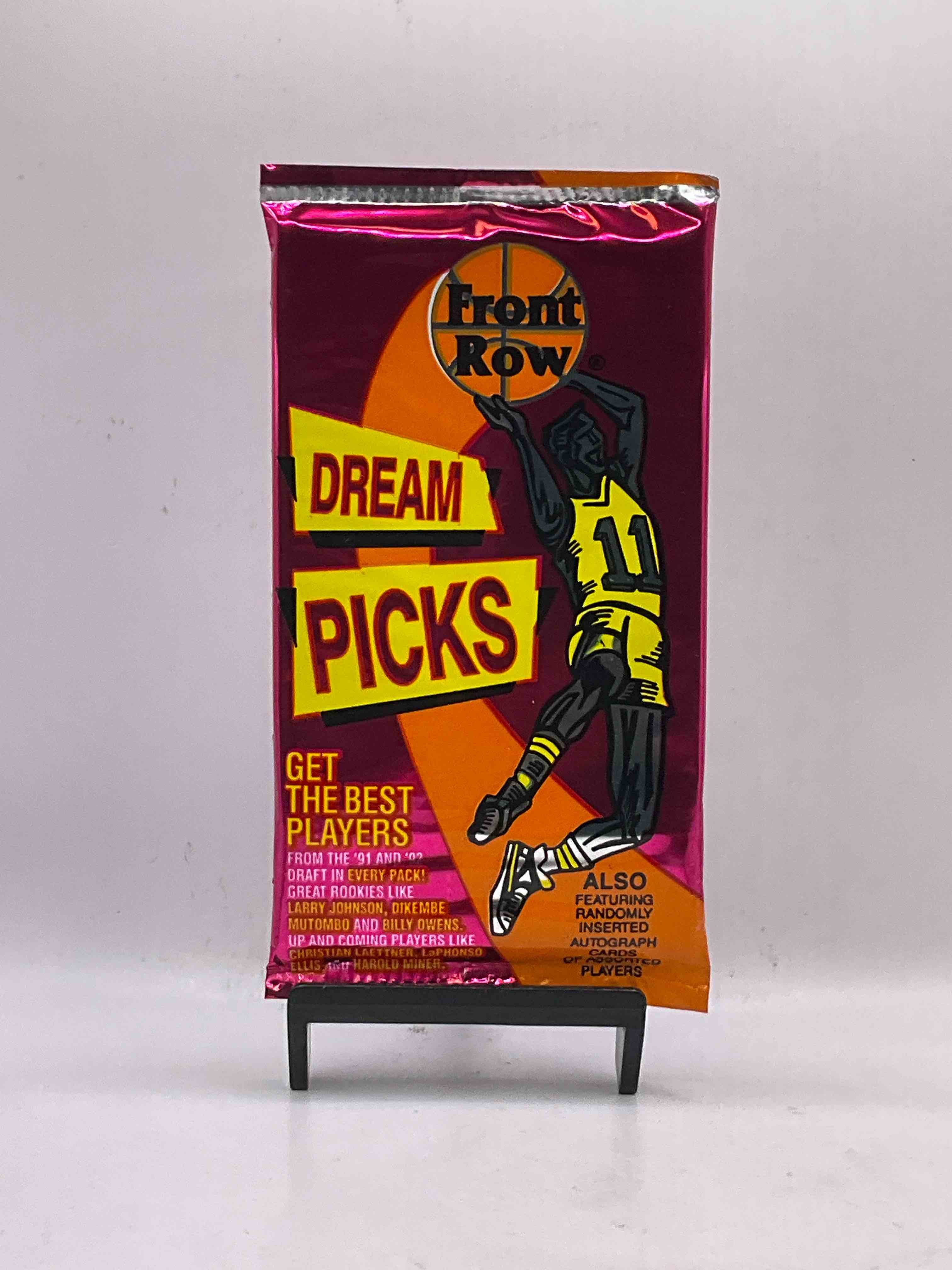 1991 Throwback Rarity! Here's Something You've Probably NEVER Seen! 1991 Front Row College Basketball / NBA Unopened Sealed Packs, Direct From Sealed Original Retail Case! Includes Randomly Inserted Rare Autograph Cards! Front Row Was The "Original" College Jersey Card Packs Back In The Day & Has Long Been Defunct. These Cards Are Becoming Serious Collector Items Due To Their Scarcity. These Things Are Serious Retro! Own Some Great Sports Card History & Something You'l Rarely See Again!