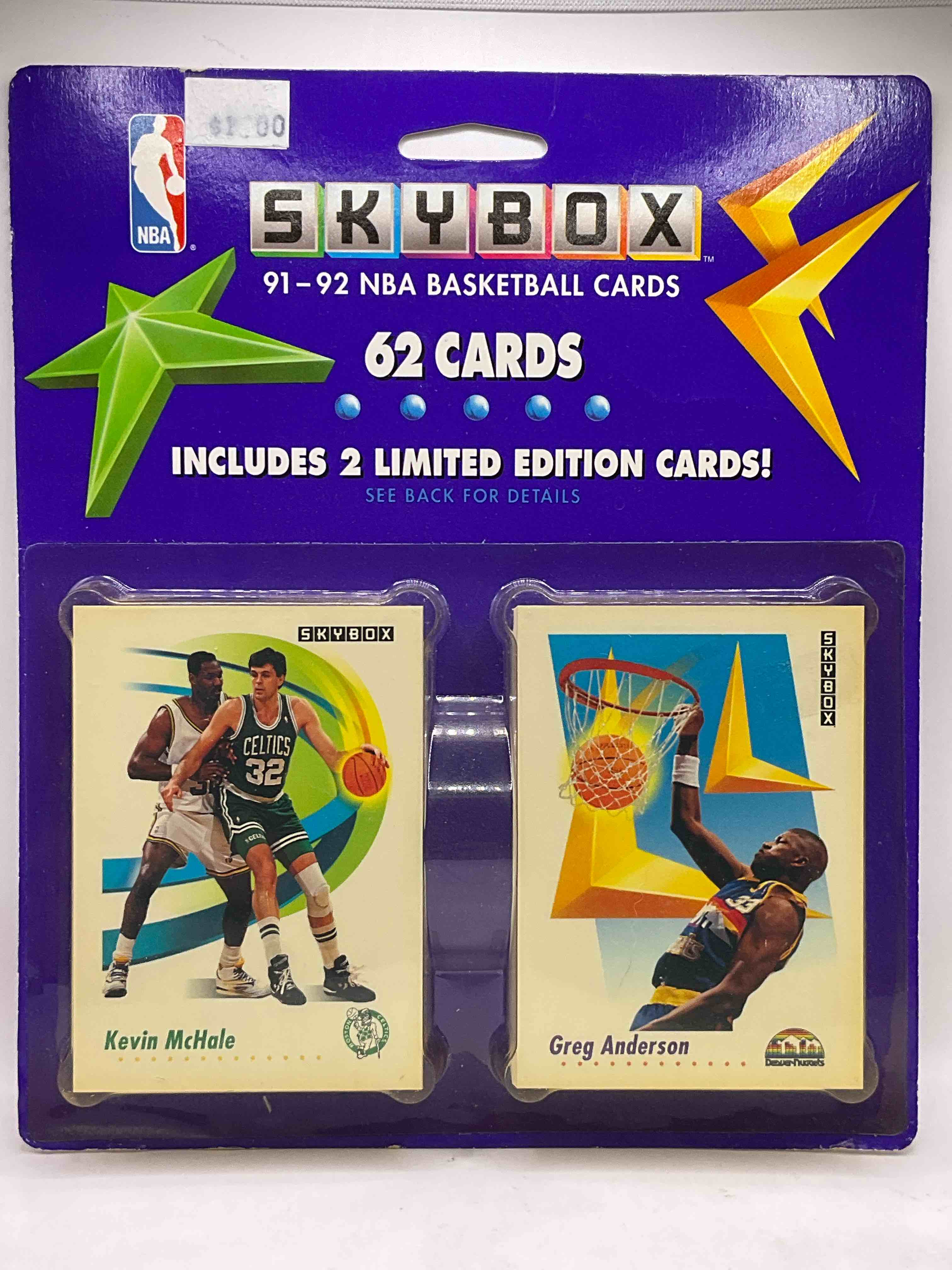 1991-92 Skybox 62 Card Hanger Packs! Rare! Look For Michael Jordan, Magic Johnson, Larry Bird, Scottie Pippen & Many More Legends From These Funky Packs!
