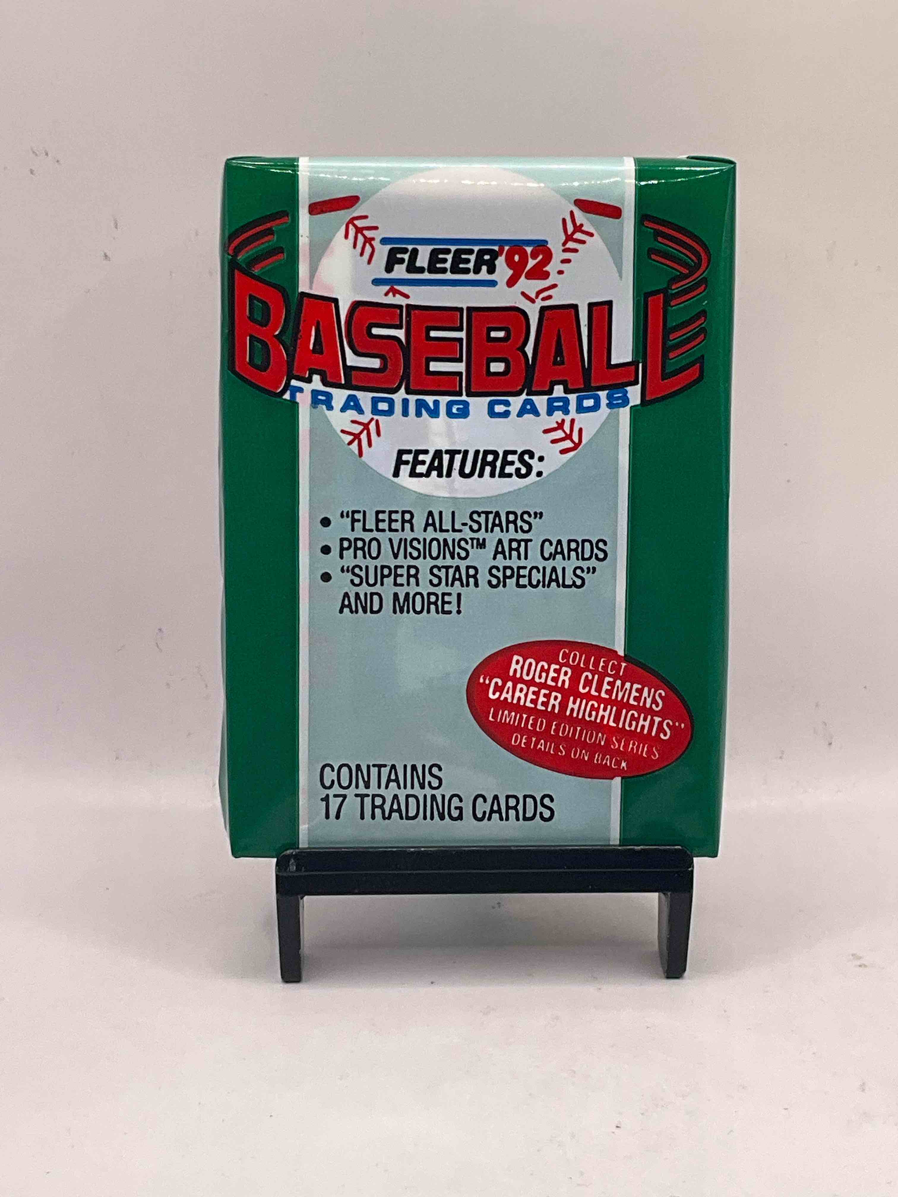 Limited Edition Series Roger Clemens Career Highlights Card! 1992 Fleer Baseball 17 Card Packs, Search For Fleer All Stars, Pro Visions, Super Star Specials, Nolan Ryan, Ken Griffey Jr, Roger Clemens & So Many More!