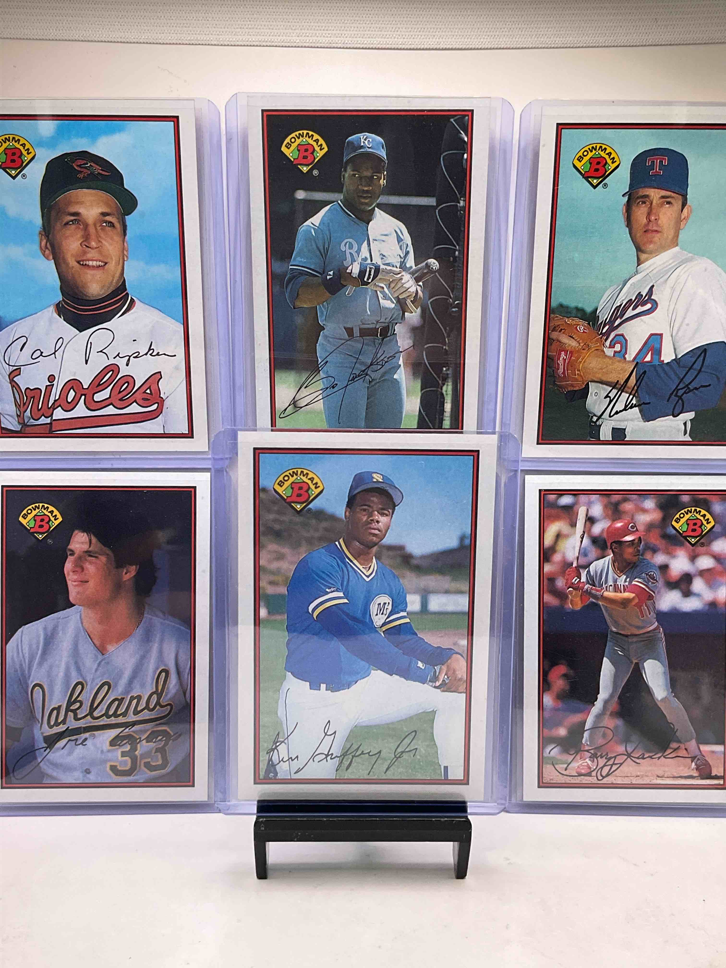 1989 Bowman 50 Card Craziness! Ken Griffey Jr Bowman Rookie Card, Bo Jackson, Nolan Ryan, Jose Canseco, Barry Larkin, Don Mattingly, Will Clark, Greg Maddux, Eric Davis & More Legends, Stars & Hall Of Famers! Crazy 1989 Bowman Lot!