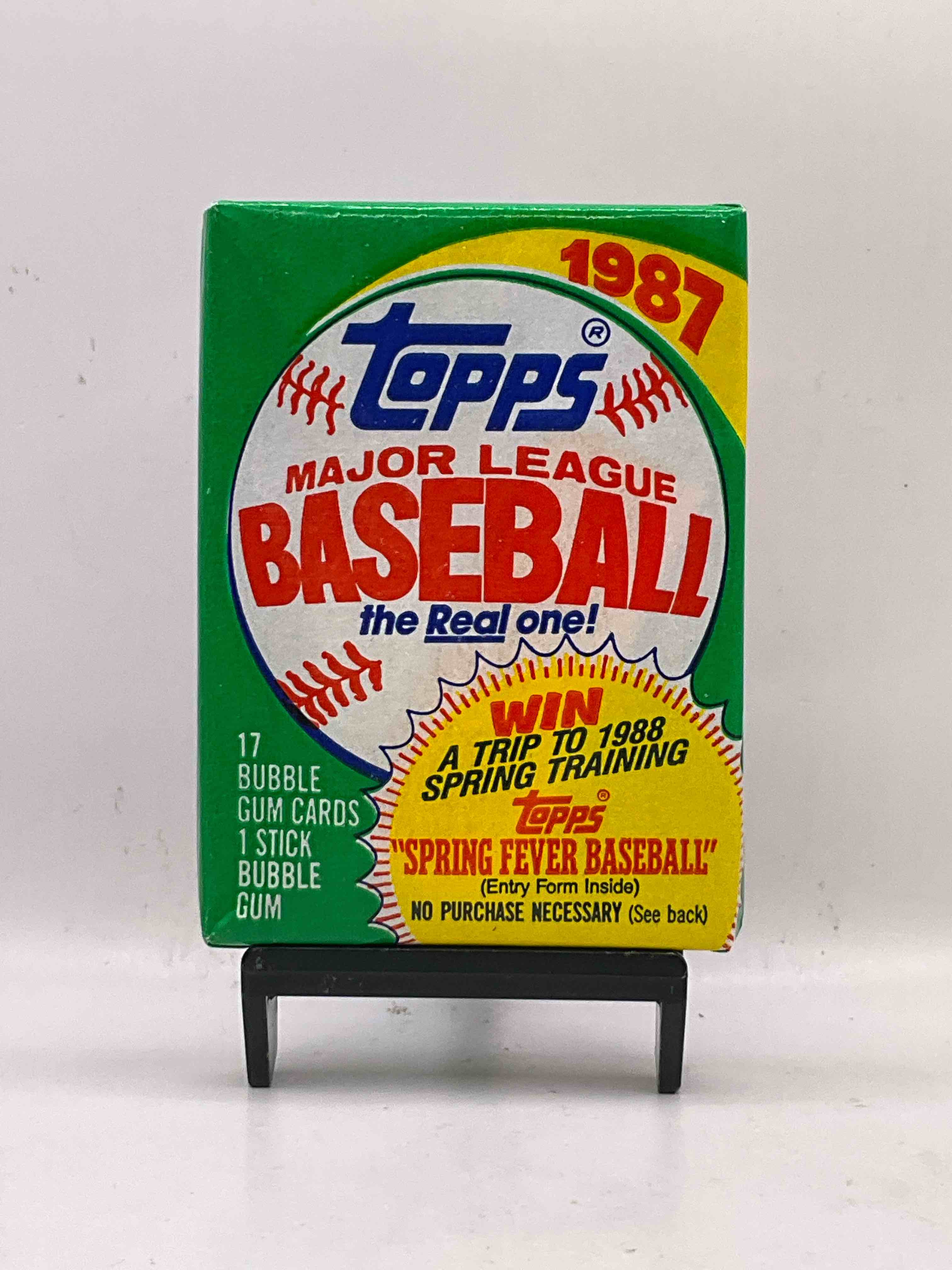 Loaded! 1987 Topps Baseball Unopened Sports Card Collectible Wax Pack, Direct From Original Retail Case! 1987 Topps Baseball Is A Loaded Year With Rookie Cards From Barry Bonds (PSA 10 $300+), Bo Jackson, Jose Canseco & More! Excellent Condition!