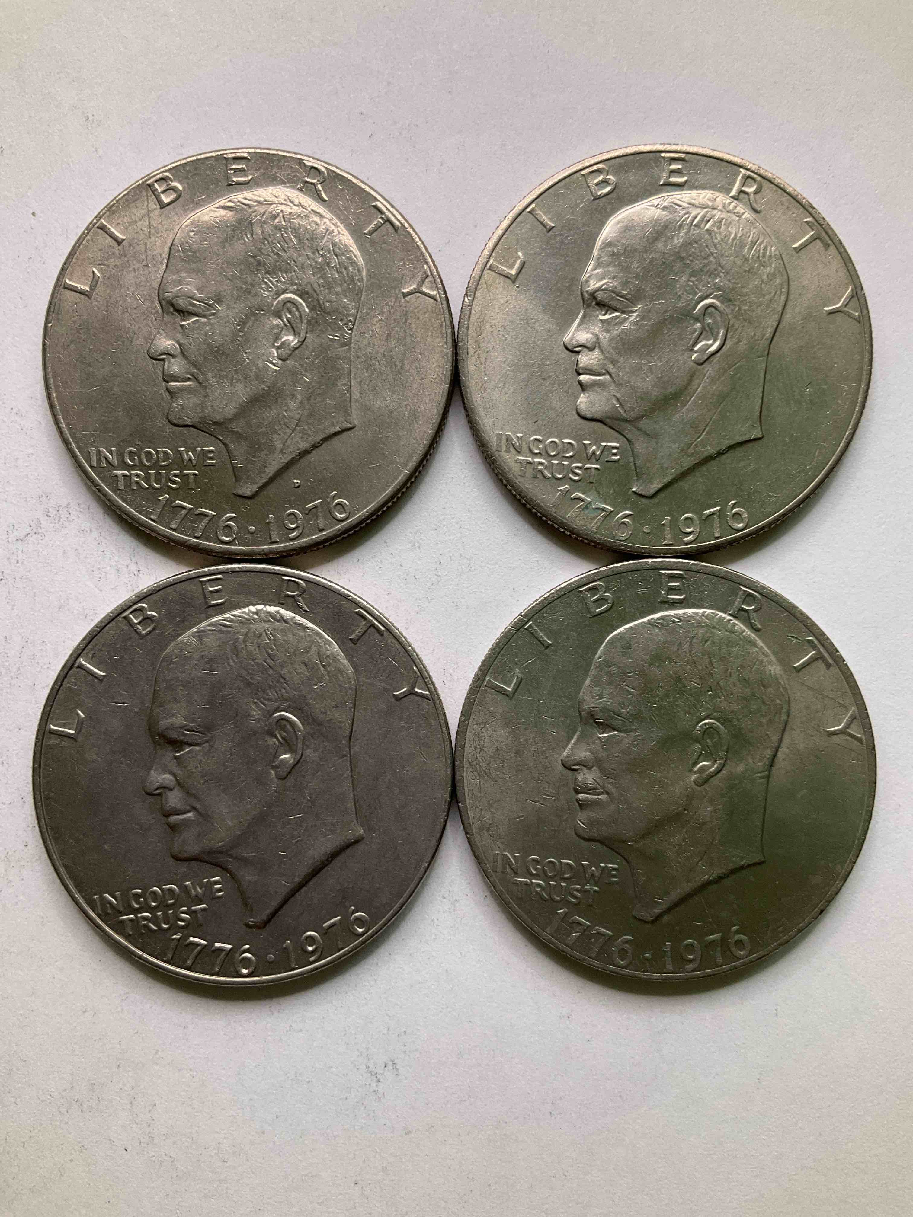 1976 Bicentennial Bliss! In 1976 The U.S. Mint Produced Coins Celebrating The 200 Year Anniversary Of America. Up For Auction Are Awesome Examples Of Eisenhower Dollar Coins Produced For This... The Infamous IKE Dollar & 200 Year Anniversary Edition! Highly Desirable For Collectors! Own Pieces Of History & Get Ready For America's 250 Year Anniversary Coming Soon!