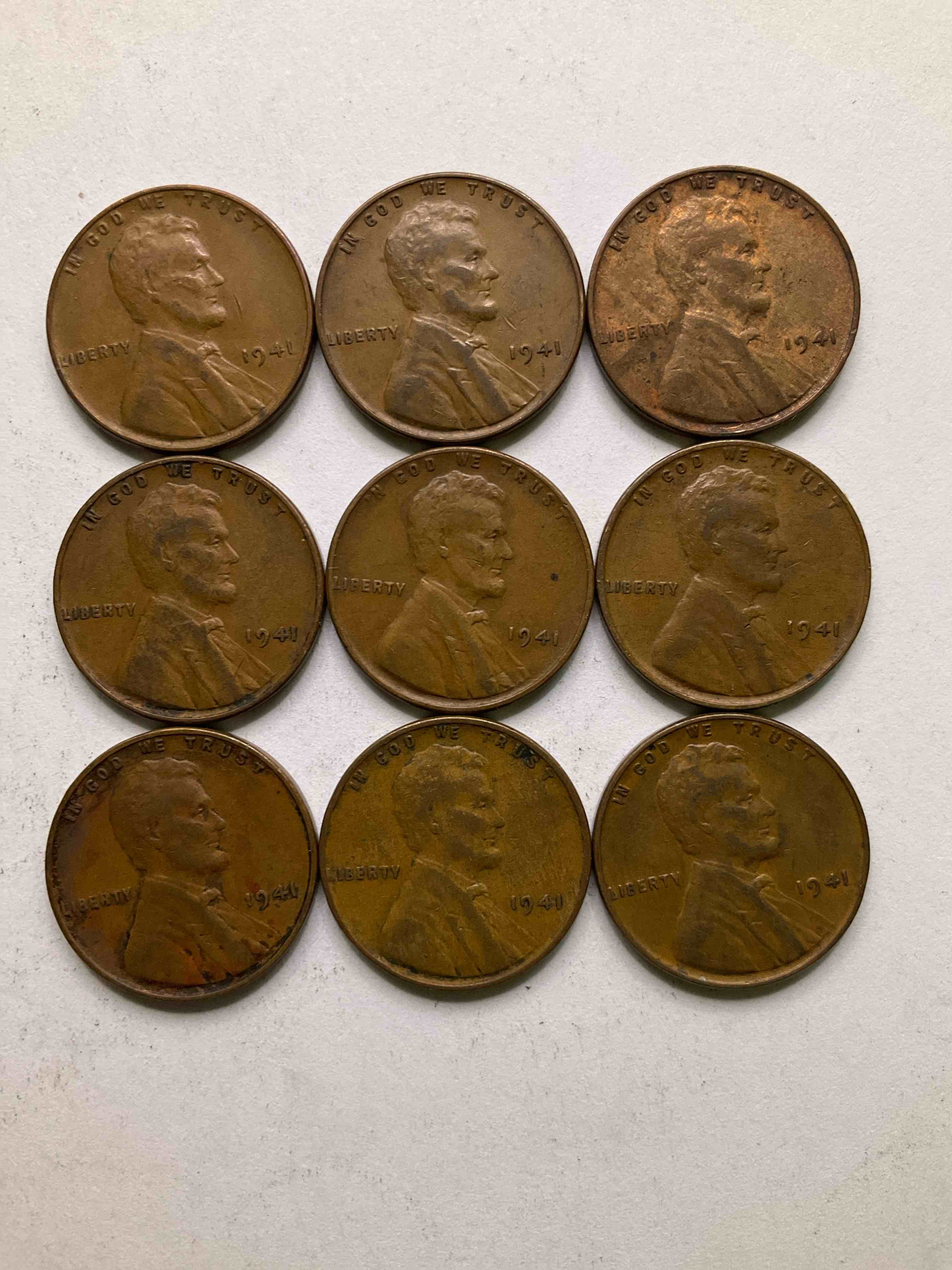 1941 WWII History! Check Out These Incredible Lincoln Pennies From The Year That Will Live In Infamy...1941 When On Dec 7 Pearl Harbor Was Bombed & America Entered World War 2! Nearly Impossible To Collect & Incredible Pieces Of History!