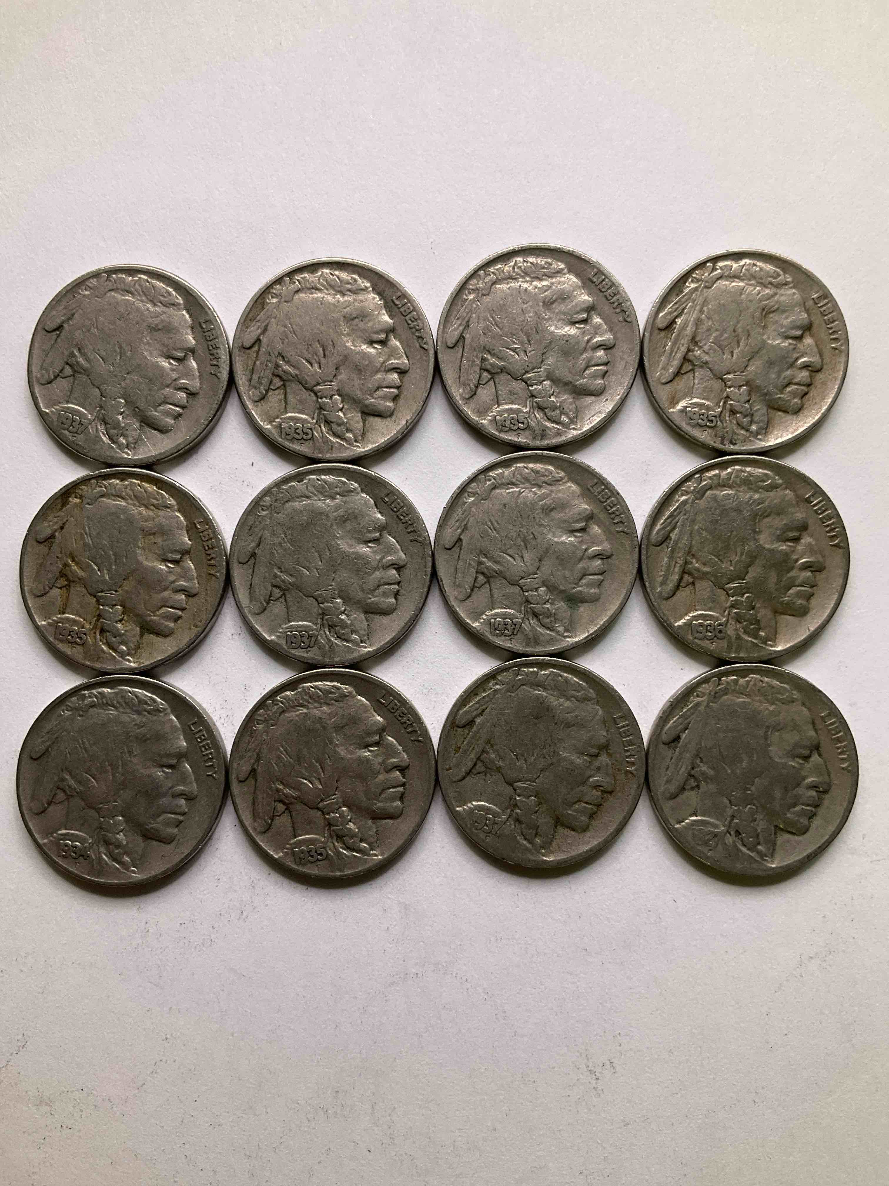 Historic Buffalo Nickels! Indian Head Buffalo Nickels Were Minted From 1913 To 1938 & Have Become A Favorite For Coin Collectors Around The World! Own Pieces Of American History With These Cool Indian Head Buffalo Nickels In Circulated Condition, Most With Visible Dates Which Is Very Rare For Buffalo Nickels!