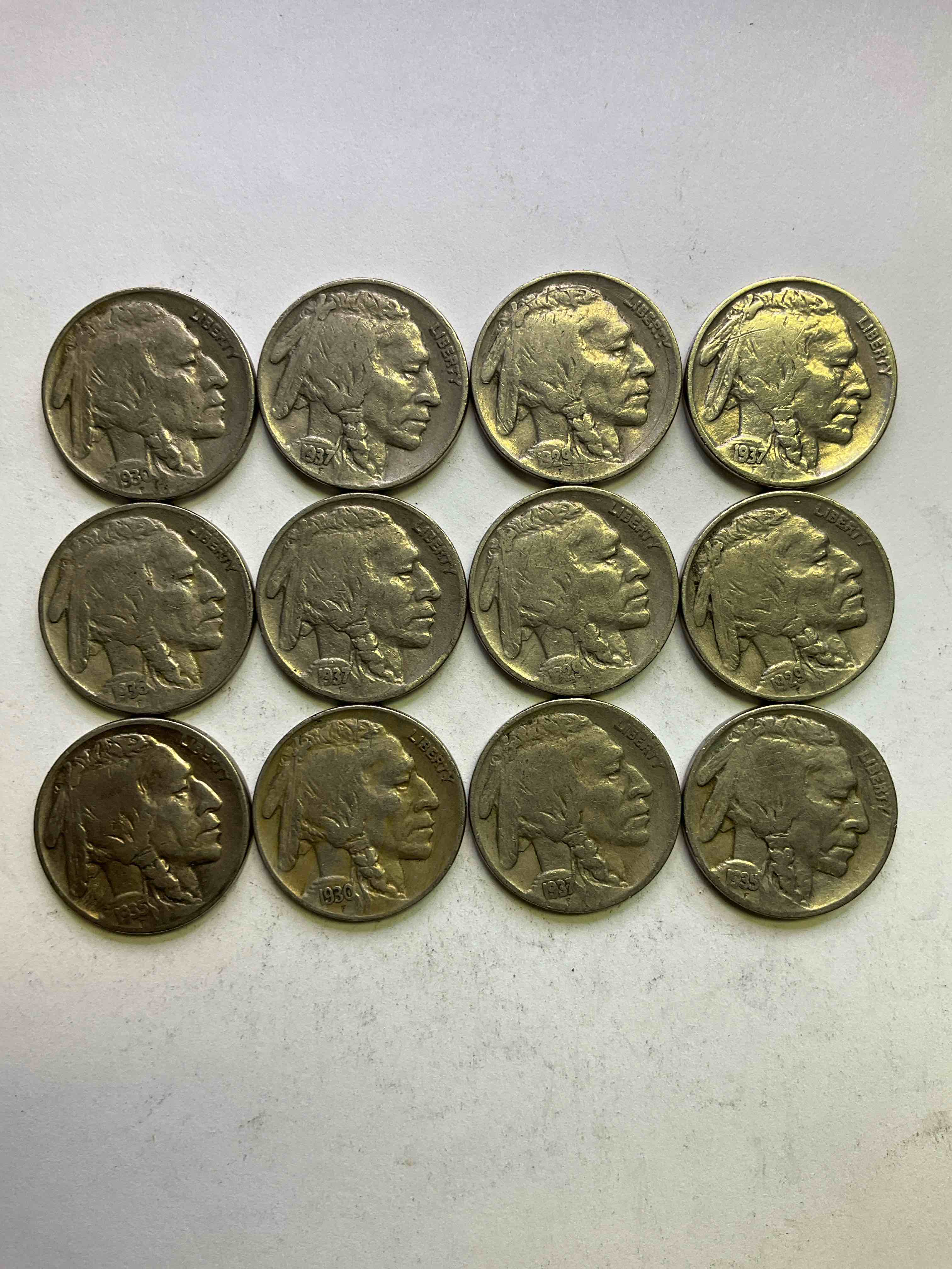 Historic Buffalo Nickels! Indian Head Buffalo Nickels Were Minted From 1913 To 1938 & Have Become A Favorite For Coin Collectors Around The World! Own Pieces Of American History With These Cool Indian Head Buffalo Nickels In Circulated Condition, Most With Visible Dates Which Is Very Rare For Buffalo Nickels!