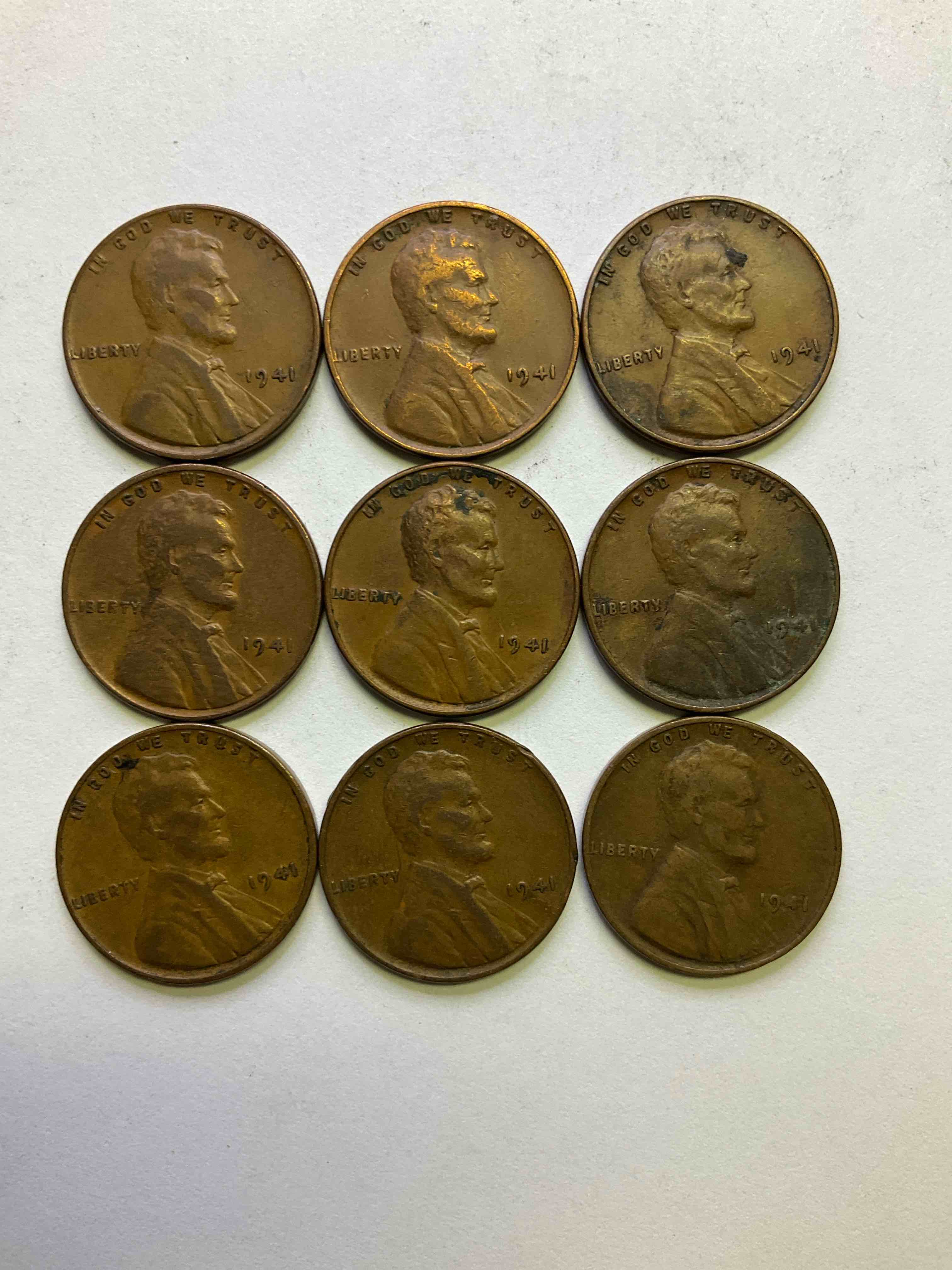 1941 WWII History! Check Out These Incredible Lincoln Pennies From The Year That Will Live In Infamy...1941 When On Dec 7 Pearl Harbor Was Bombed & America Entered World War 2! Nearly Impossible To Collect & Incredible Pieces Of History!