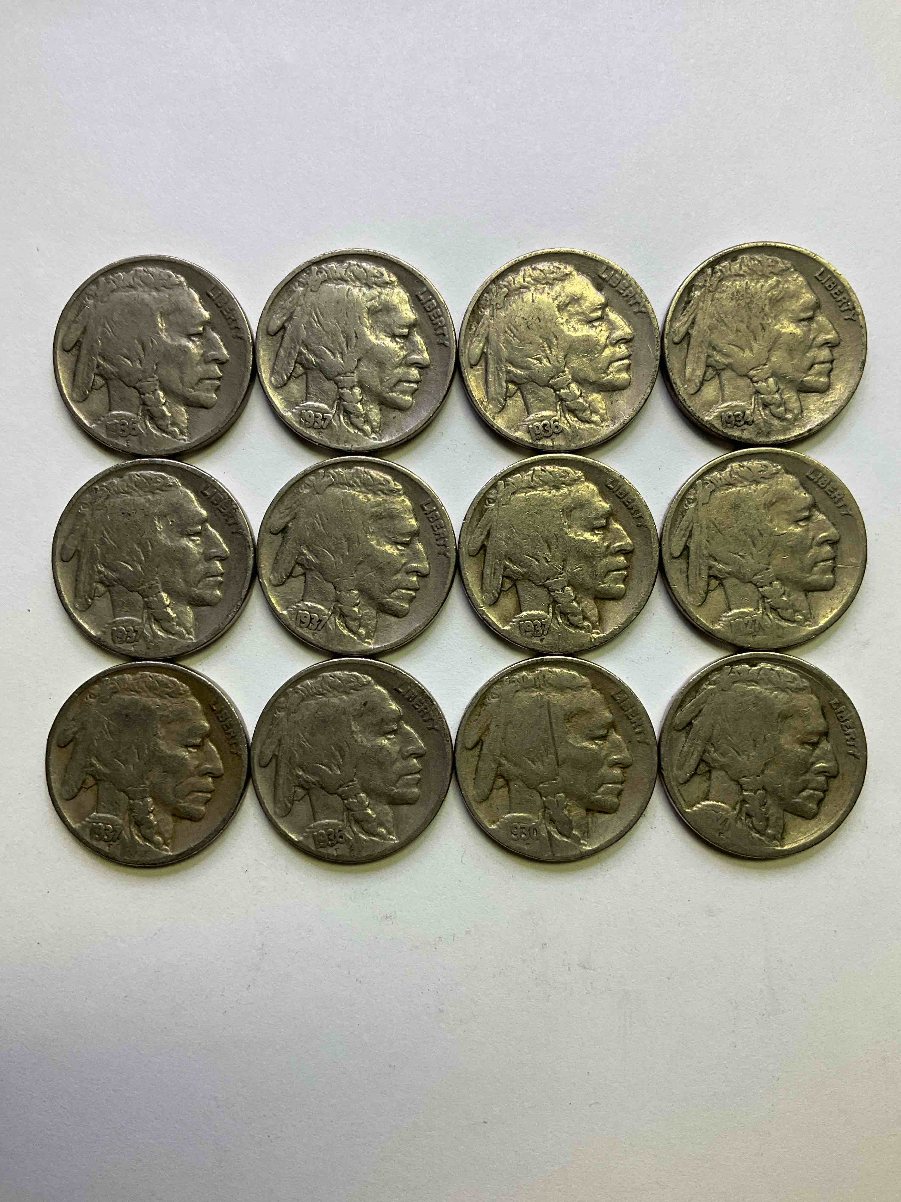 Historic Buffalo Nickels! Indian Head Buffalo Nickels Were Minted From 1913 To 1938 & Have Become A Favorite For Coin Collectors Around The World! Own Pieces Of American History With These Cool Indian Head Buffalo Nickels In Circulated Condition, Most With Visible Dates Which Is Very Rare For Buffalo Nickels!