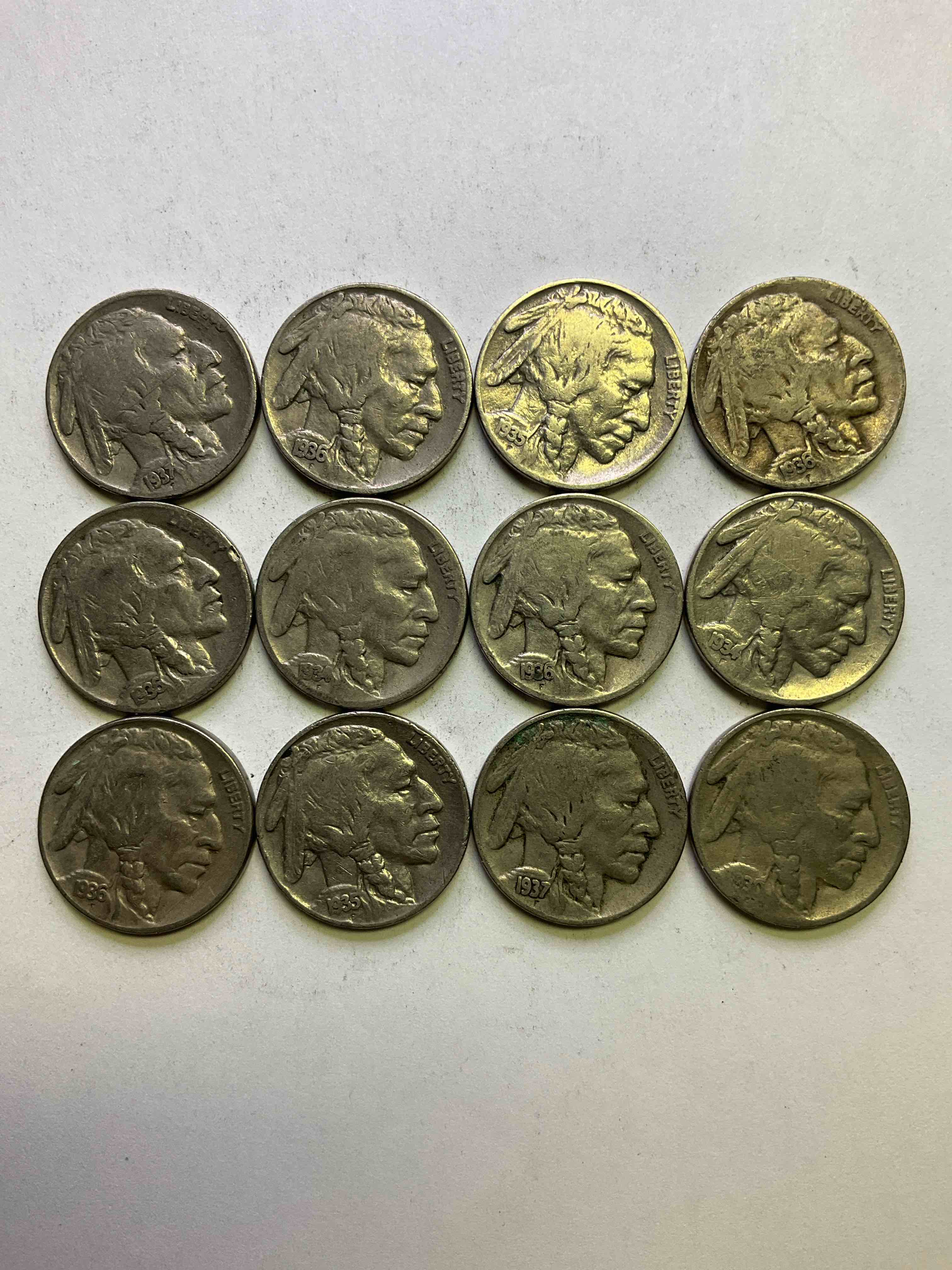 Historic Buffalo Nickels! Indian Head Buffalo Nickels Were Minted From 1913 To 1938 & Have Become A Favorite For Coin Collectors Around The World! Own Pieces Of American History With These Cool Indian Head Buffalo Nickels In Circulated Condition, Most With Visible Dates Which Is Very Rare For Buffalo Nickels!