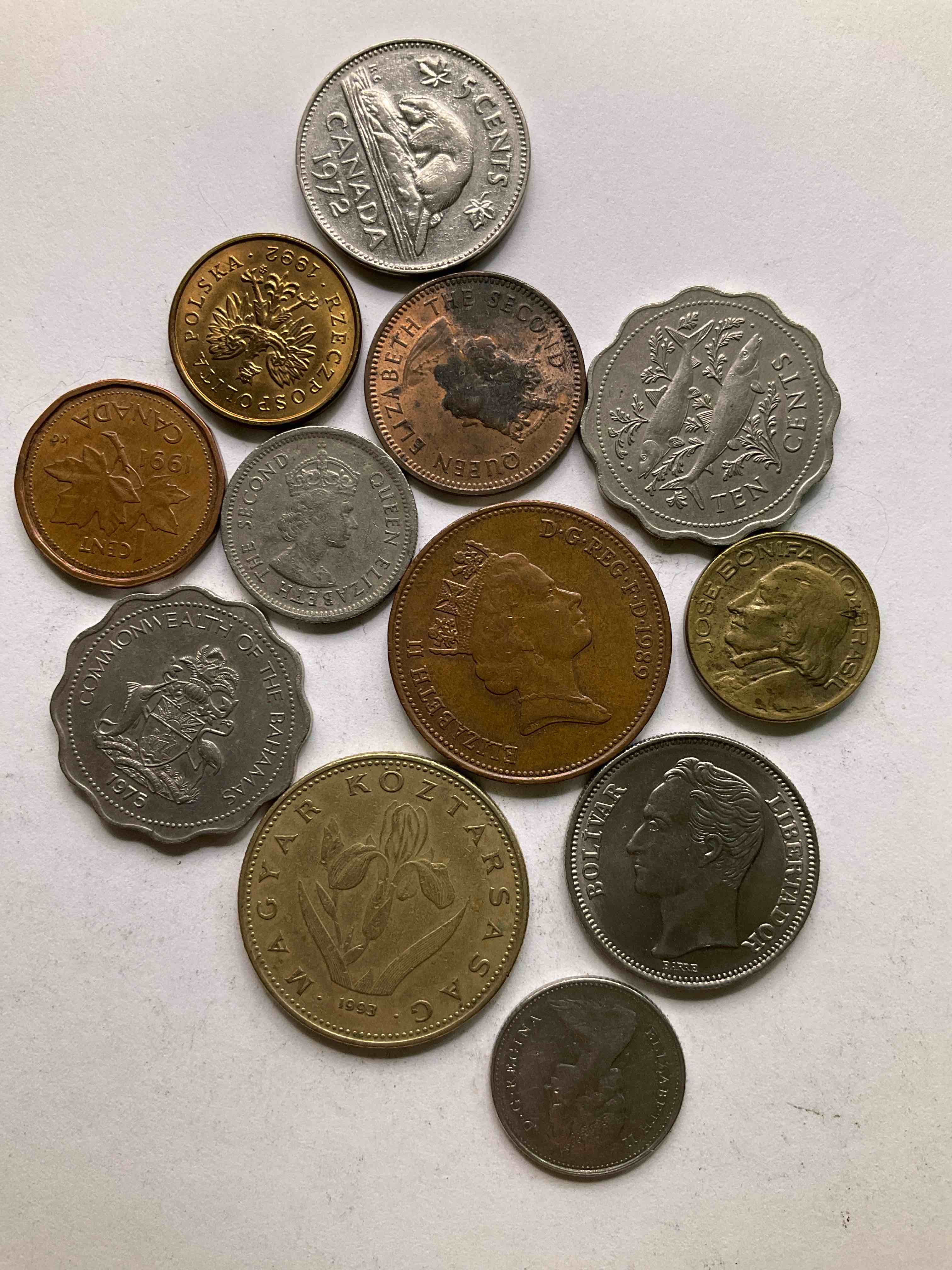 World Coins, Antique & Vintage! Each Lot Is Unique! Many Different Years, Countries, Sizes & Exotic Places. This Cool Collection Of Antique Coins From Around The World Is Loads Of Fun! Have Fun Identifying Each Coin & Country As A Great Educational Tool! A Great Investment Too!