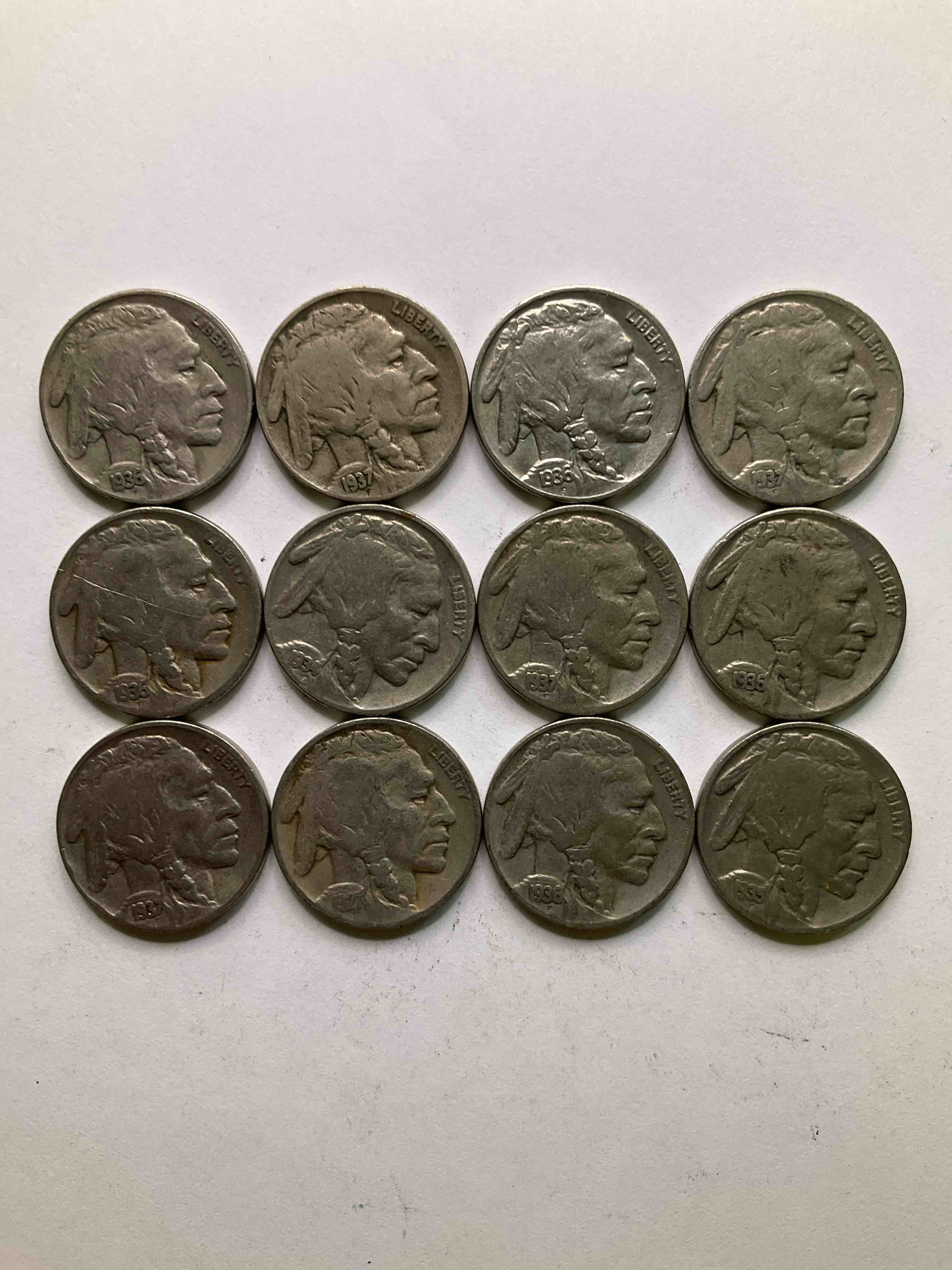 Historic Buffalo Nickels! Indian Head Buffalo Nickels Were Minted From 1913 To 1938 & Have Become A Favorite For Coin Collectors Around The World! Own Pieces Of American History With These Cool Indian Head Buffalo Nickels In Circulated Condition, Most With Visible Dates Which Is Very Rare For Buffalo Nickels!