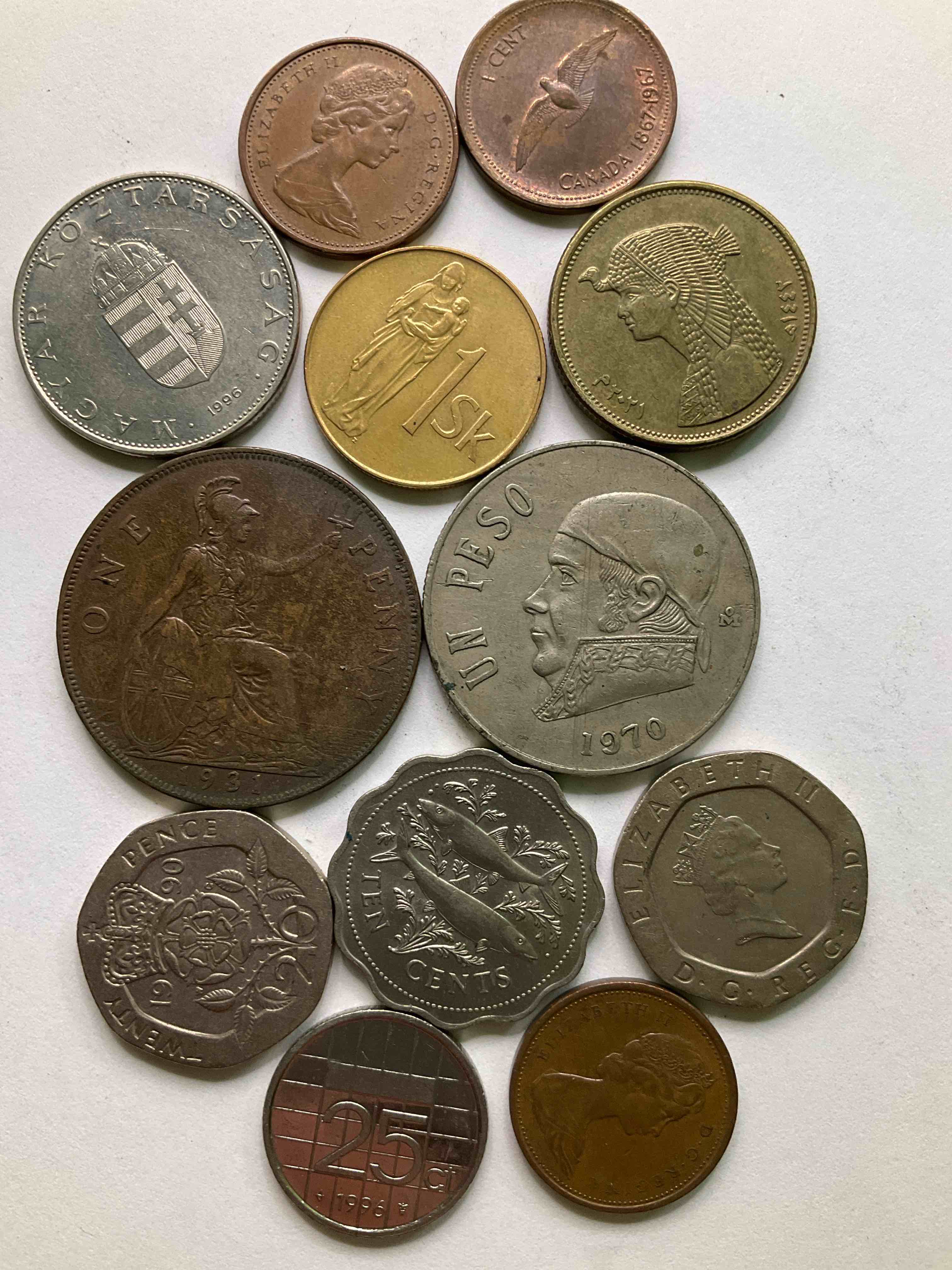 World Coins, Antique & Vintage! Each Lot Is Unique! Many Different Years, Countries, Sizes & Exotic Places. This Cool Collection Of Antique Coins From Around The World Is Loads Of Fun! Have Fun Identifying Each Coin & Country As A Great Educational Tool! A Great Investment Too!