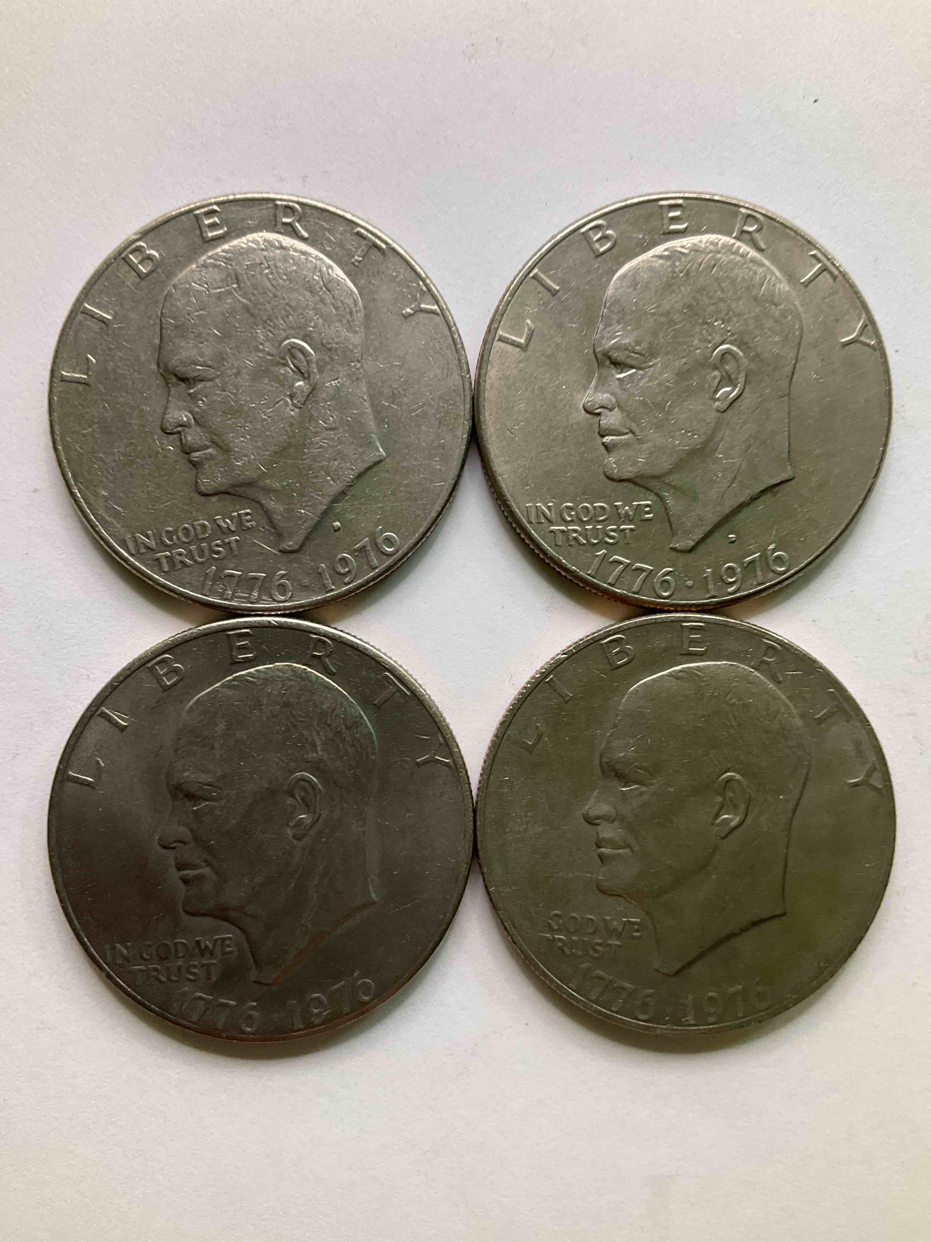 1976 Bicentennial Bliss! In 1976 The U.S. Mint Produced Coins Celebrating The 200 Year Anniversary Of America. Up For Auction Are Awesome Examples Of Eisenhower Dollar Coins Produced For This... The Infamous IKE Dollar & 200 Year Anniversary Edition! Highly Desirable For Collectors! Own Pieces Of History & Get Ready For America's 250 Year Anniversary Coming Soon!