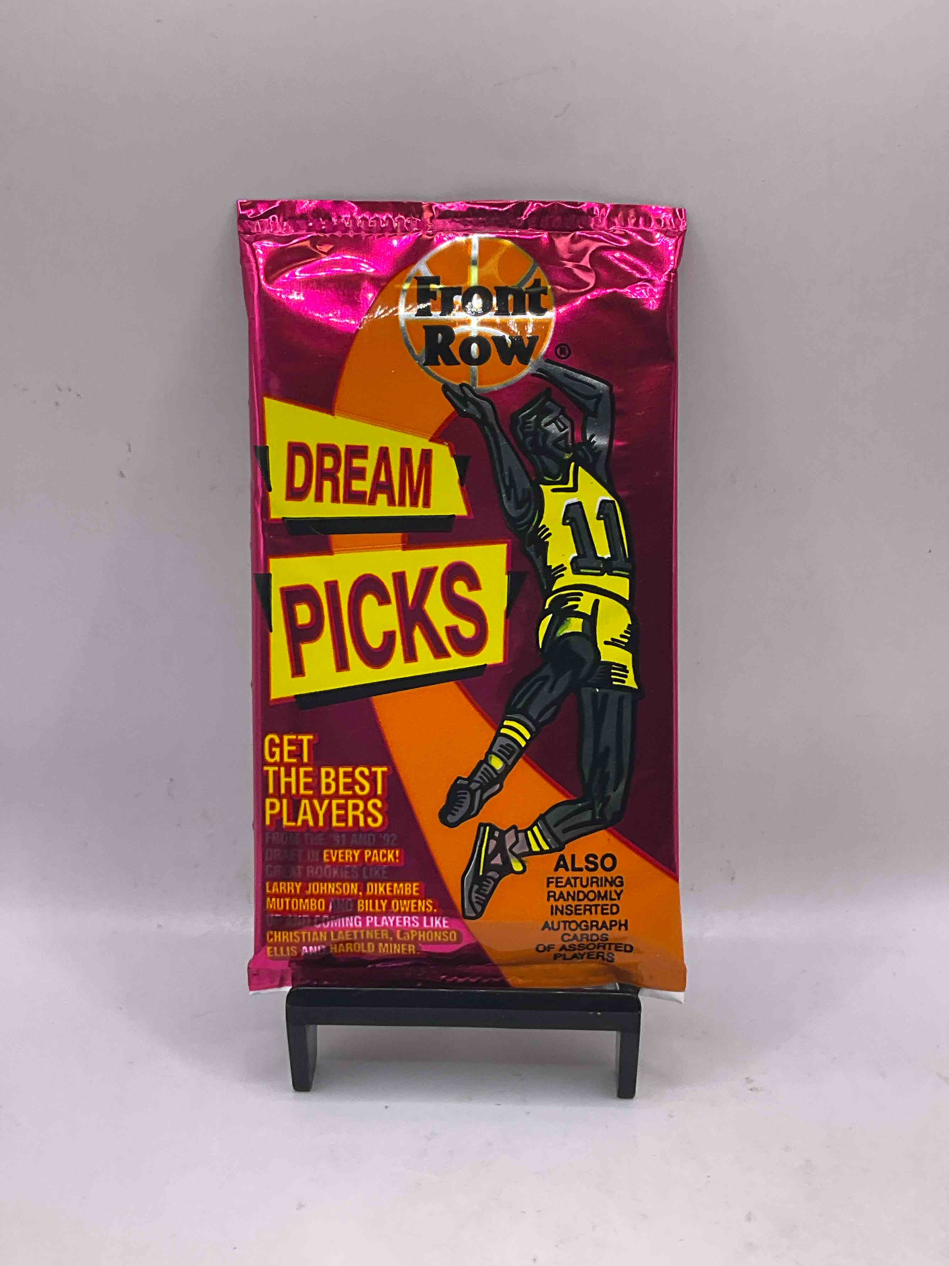 1991 Throwback Rarity! Here's Something You've Probably NEVER Seen! 1991 Front Row College Basketball / NBA Unopened Sealed Packs, Direct From Sealed Original Retail Case! Includes Randomly Inserted Rare Autograph Cards! Front Row Was The "Original" College Jersey Card Packs Back In The Day & Has Long Been Defunct. These Cards Are Becoming Serious Collector Items Due To Their Scarcity. These Things Are Serious Retro! Own Some Great Sports Card History & Something You'l Rarely See Again!