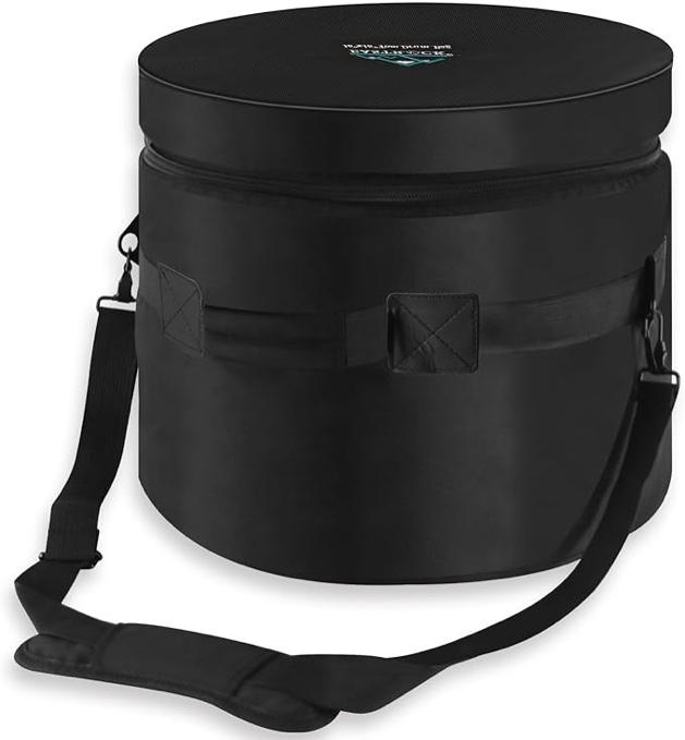 EASTROCK 16" x16" Floor Tom Drum Bag, Tom Drum Cases 15 mm Thick Padding for Your Drum Protection (16 * 16" Tom) 16*16" Tom