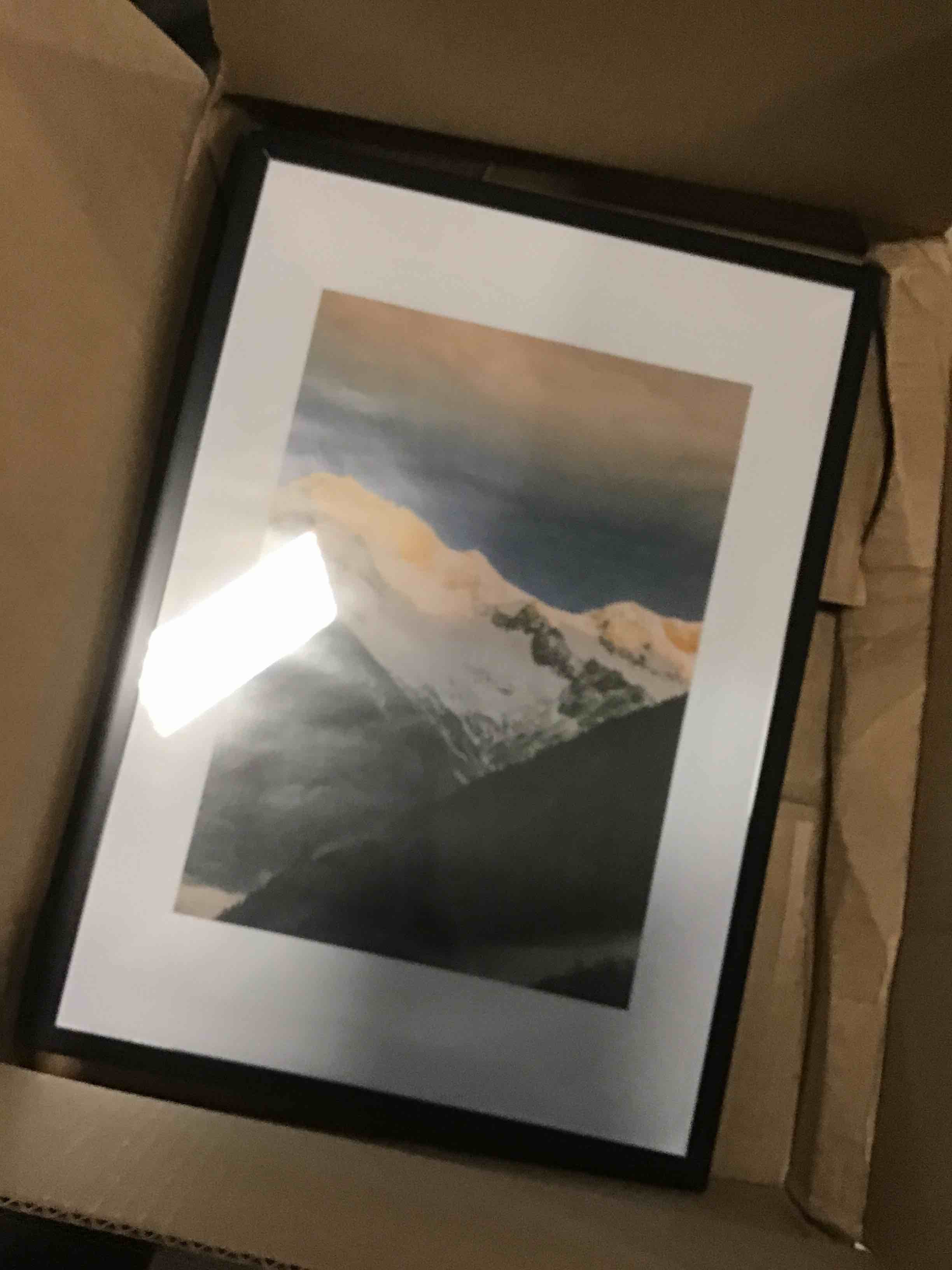 Condition photo showing Good Condition for RUN HELIX A3 Picture Frame Black for Wall Hanging, Wall Mounting Horizontally or Vertically, 11.7 x 16.5 inch Wall Gallery Poster Photo Frame with Durable Shatter Resistant Plexiglass, Black black A3