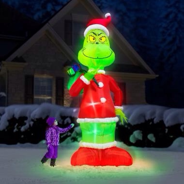 The 16' Inflatable Grinch Lightshow
