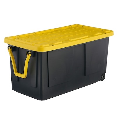 Project Source Commander X-large 75-Gallons (300-Quart) Black and Yellow Heavy Duty 