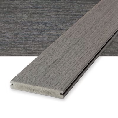 Deckorators Vista 1-in x 6-in x 16-ft Driftwood Grooved Composite Deck board