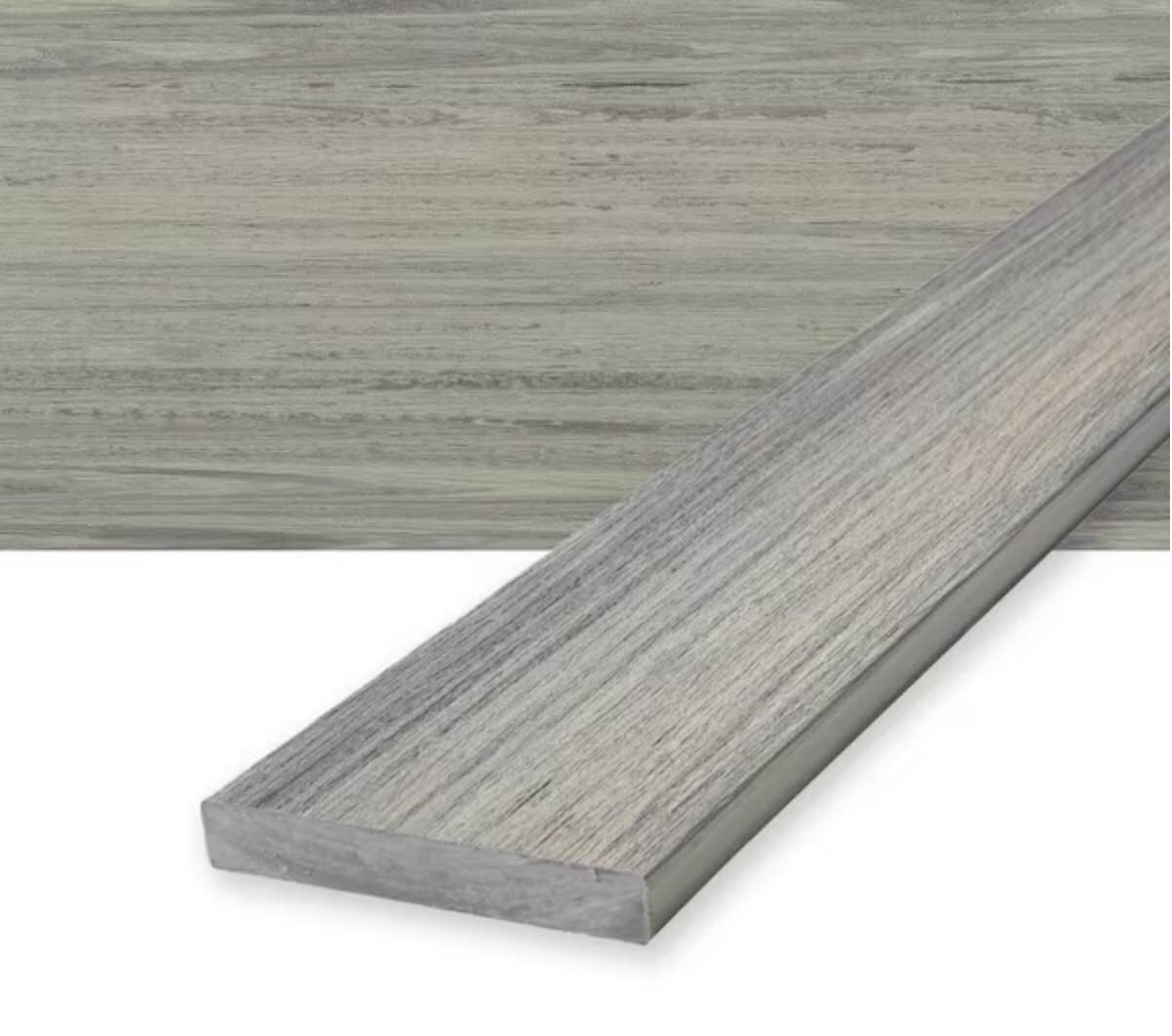 Voyage 1 in. x 6 in. x 20 ft. Tundra Gray Square Edge Composite Deck Board