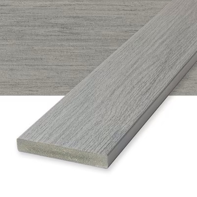 Deckorators Vista 1-in x 6-in x 20-ft Silverwood Solid edge Composite Deck board